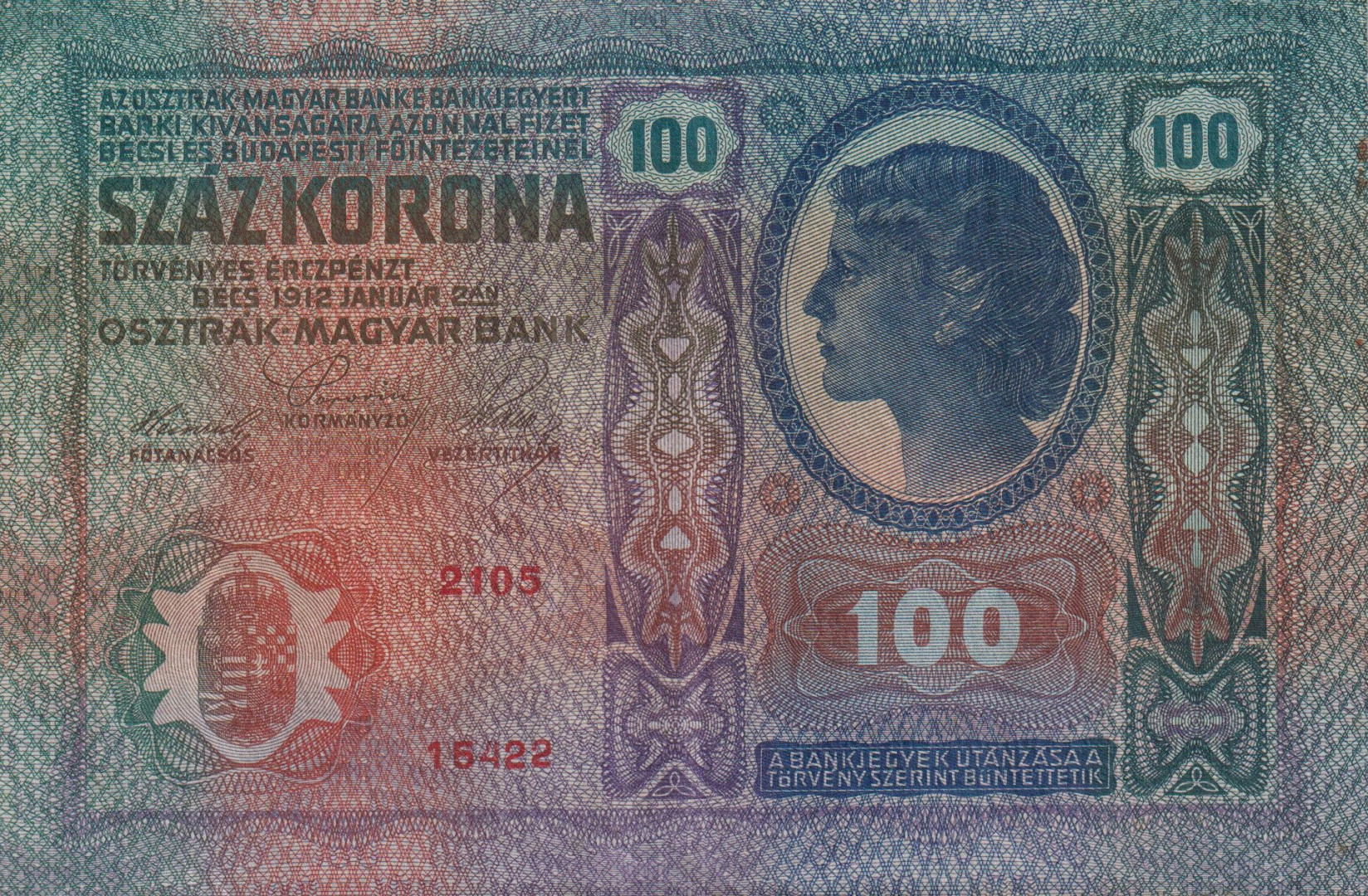 100 Korona 1912. ( 2105 )