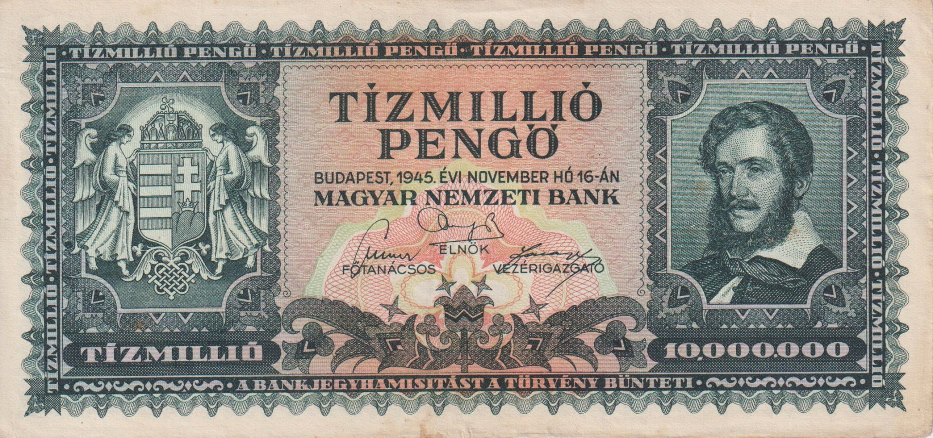 Tízmillió Pengő 1945. ( O 168 )