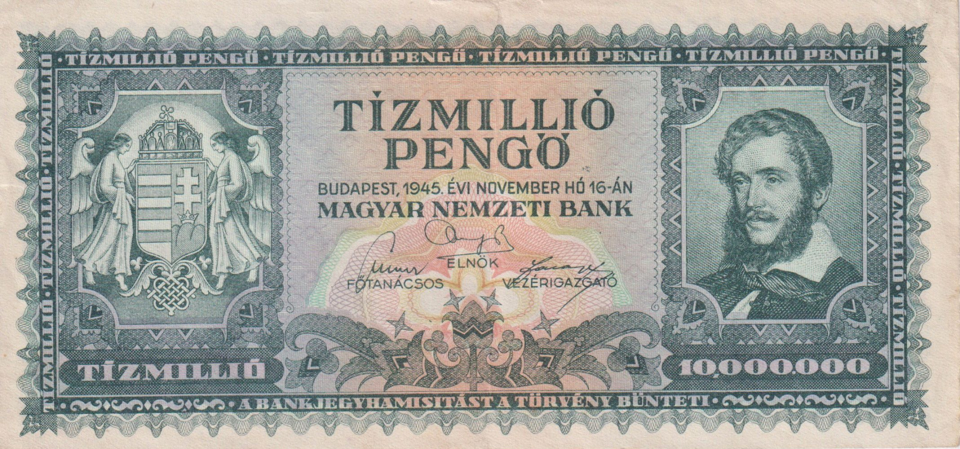 Tízmillió Pengő 1945. ( O 223 )
