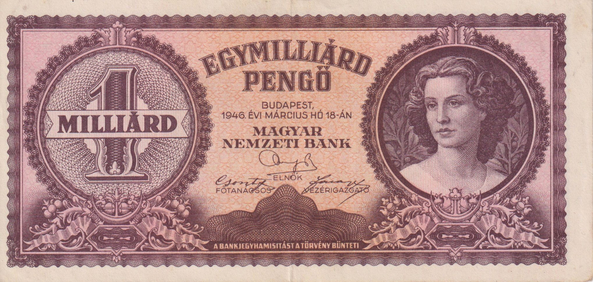 Egymilliárd Pengő 1946. ( R 090 )