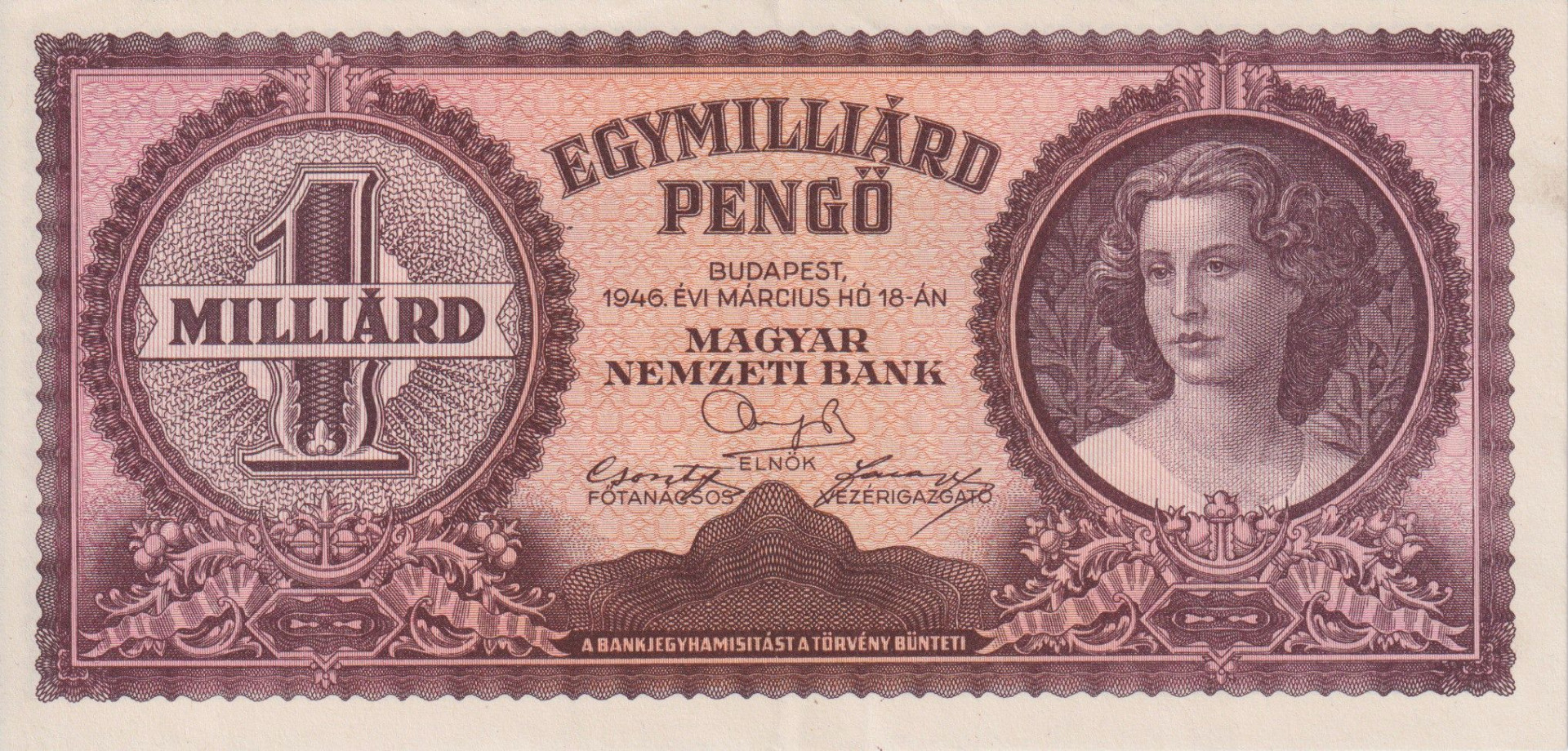 Egymilliárd Pengő 1946. ( R 305 )
