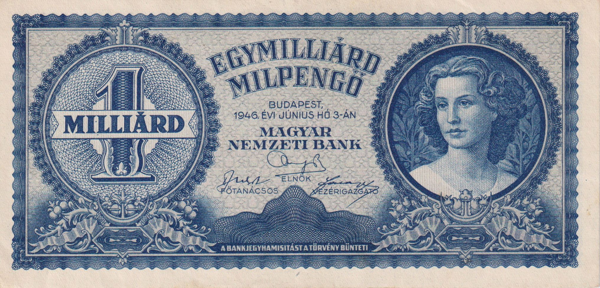 Egymilliárd Milpengő 1946.