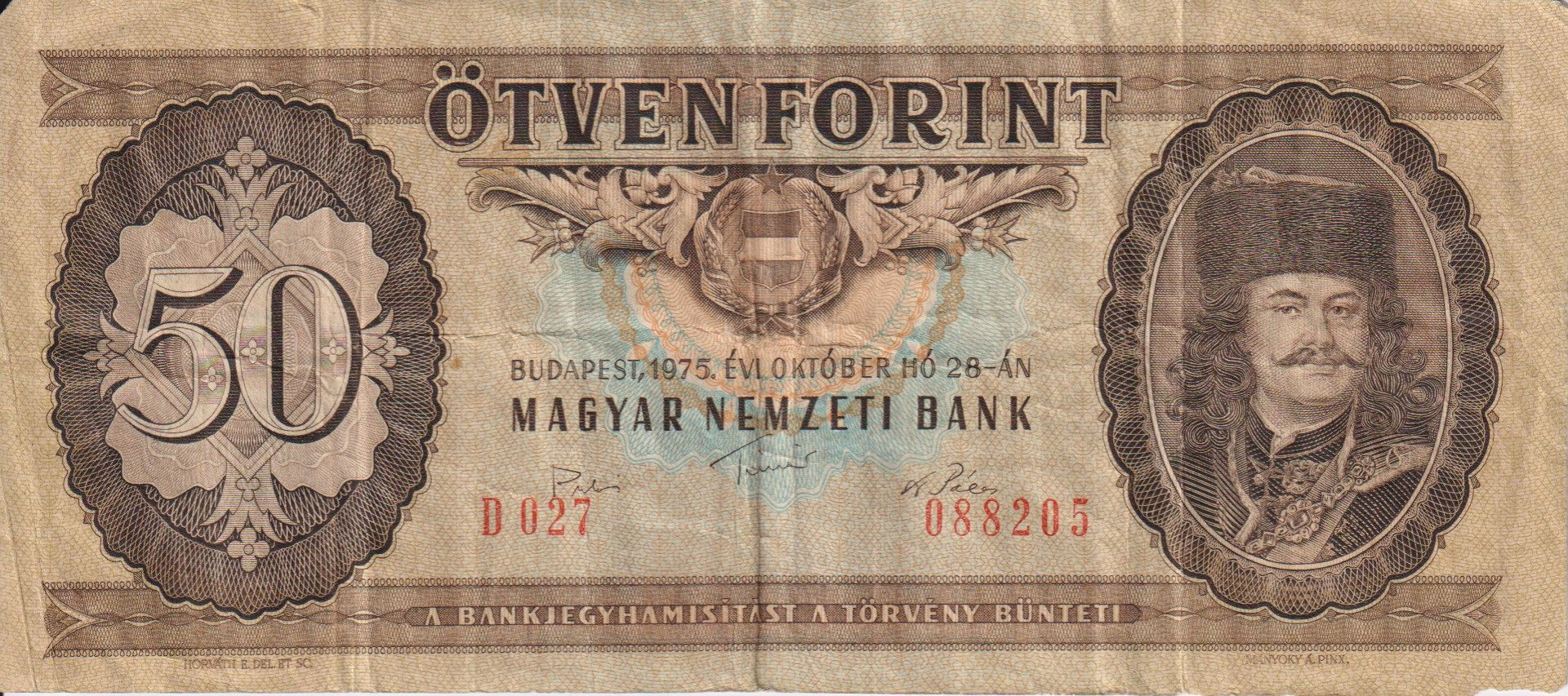 50 Forint 1975. ( D 027 )