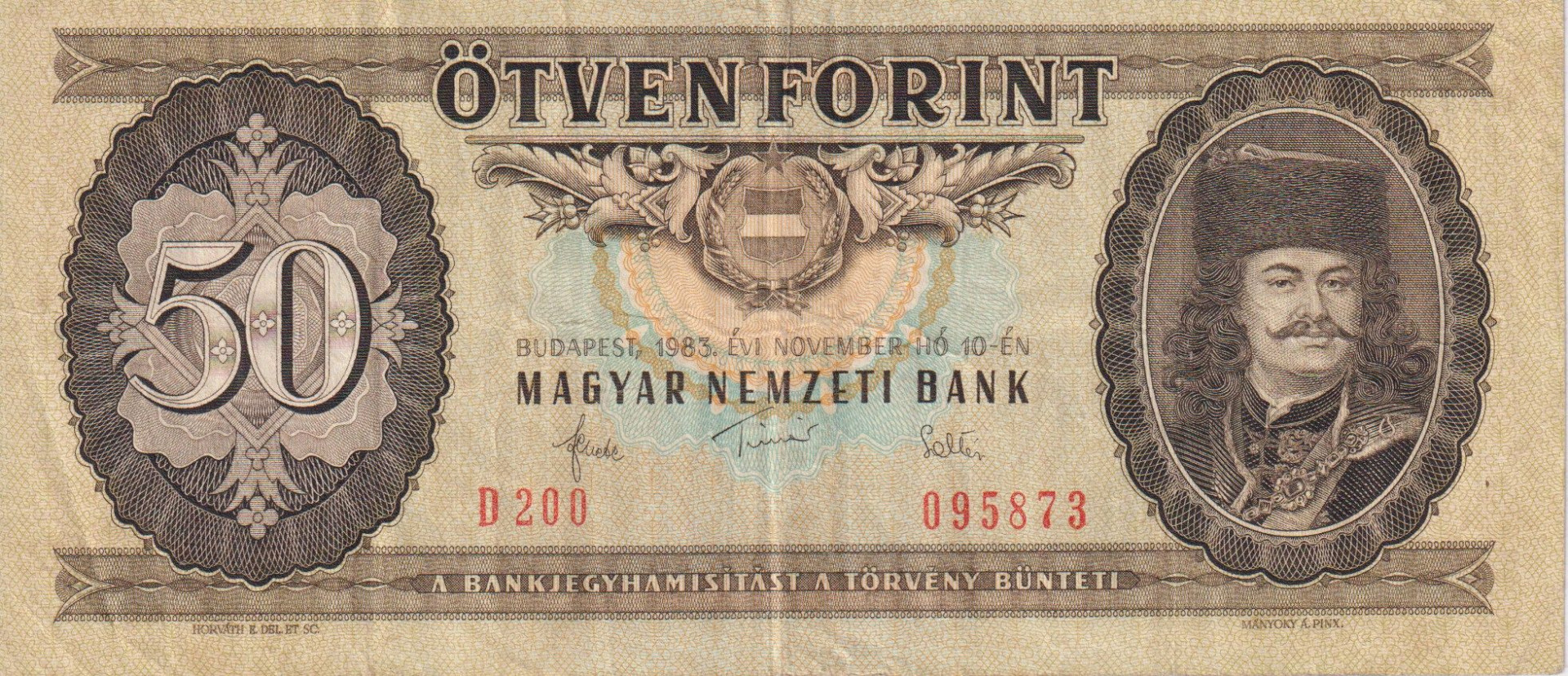 50 Forint 1983. ( D 200 )
