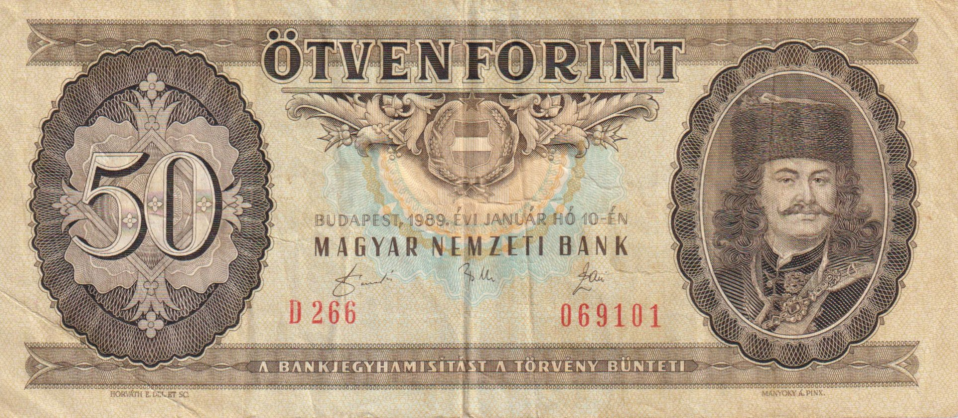 50 Forint 1989. ( D 266 )