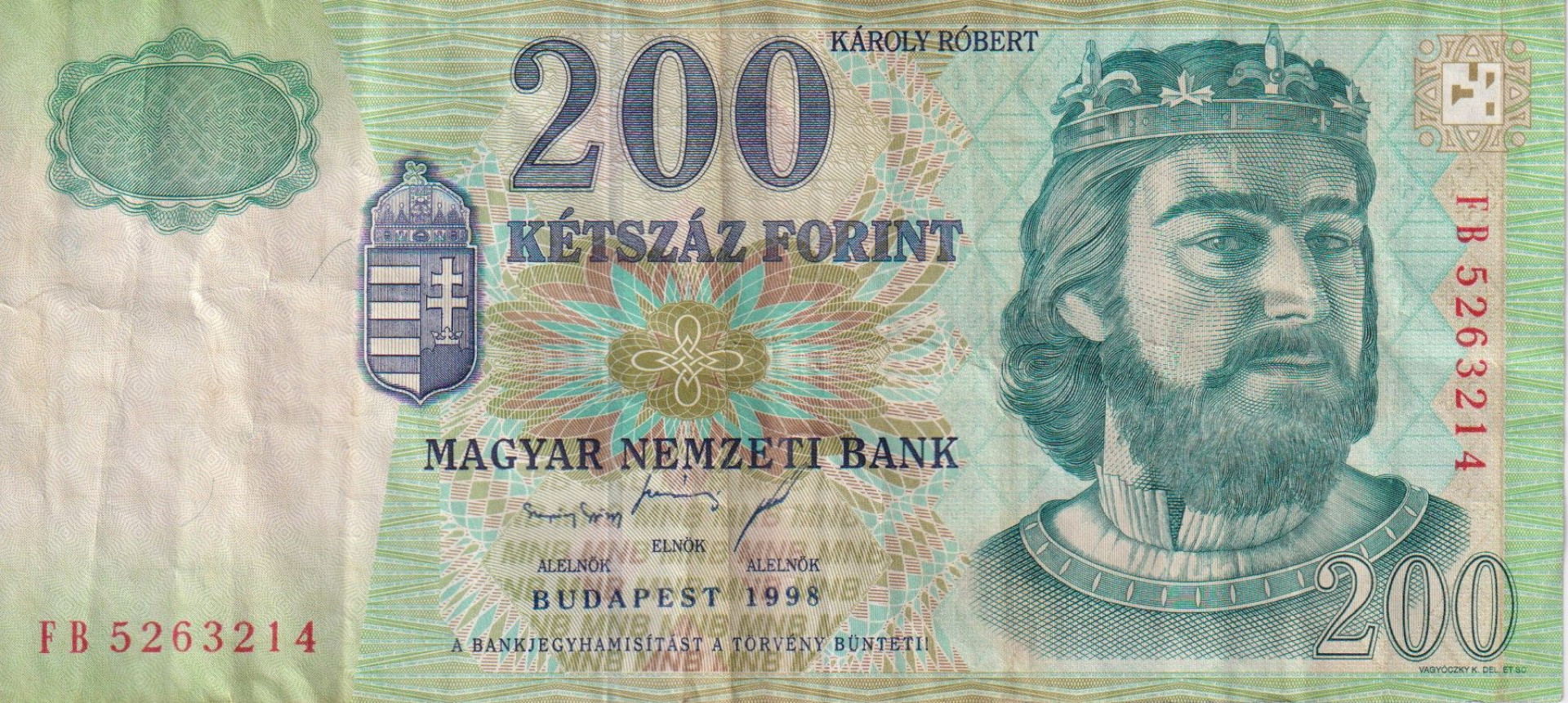 200 Forint 1998. FB.