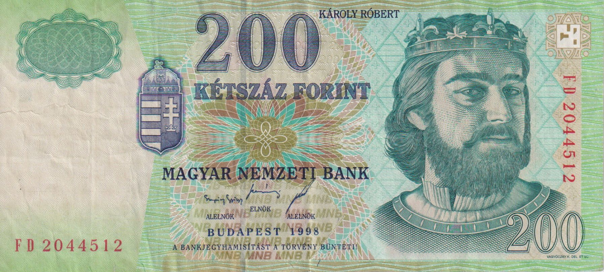 200 Forint 1998. FD.