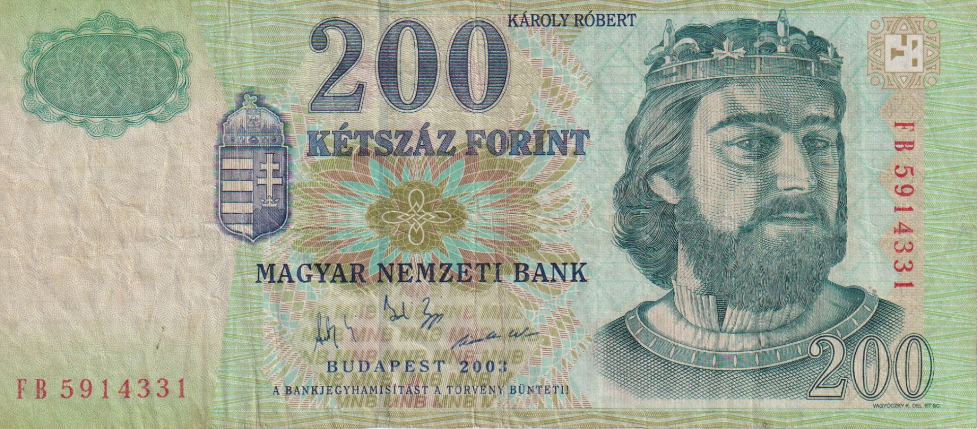 200 Forint 2003. FB.