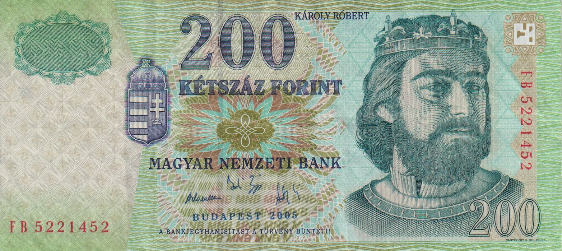 200 Forint 2005. FB.