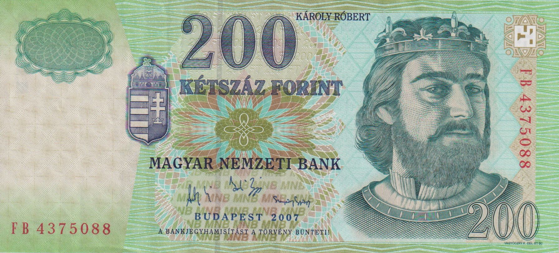 200 Forint 2007. FB.