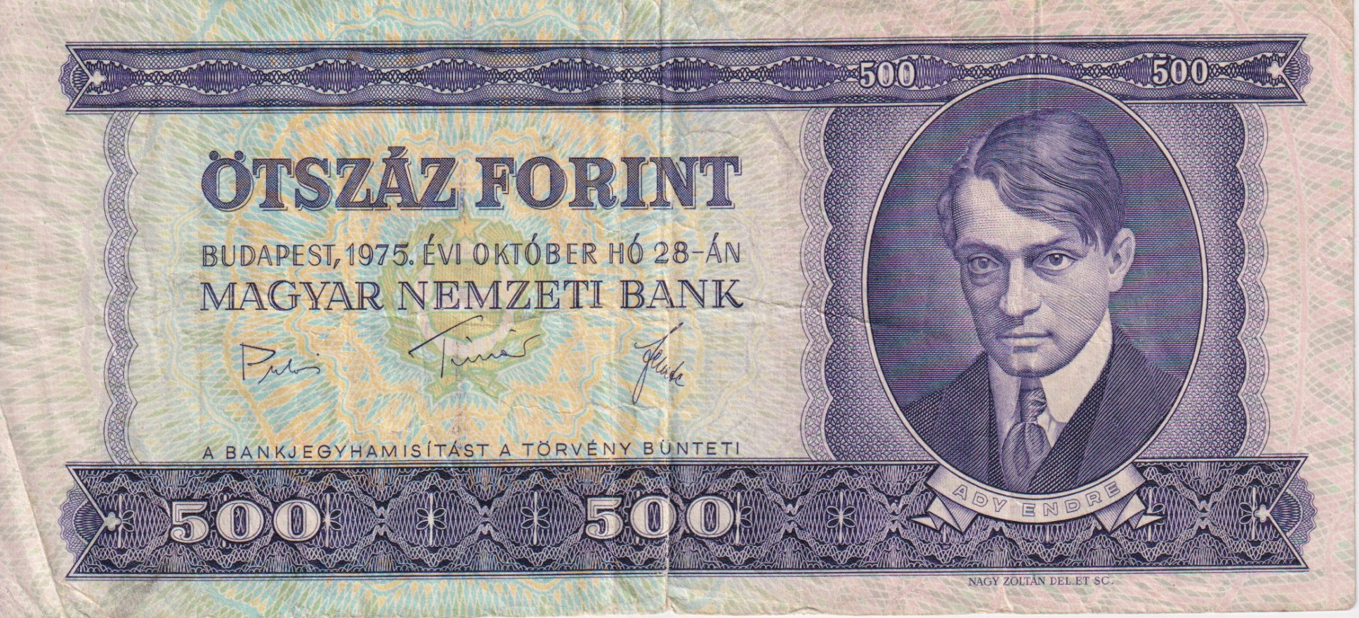 500 Forint 1975.  ( E 473 )