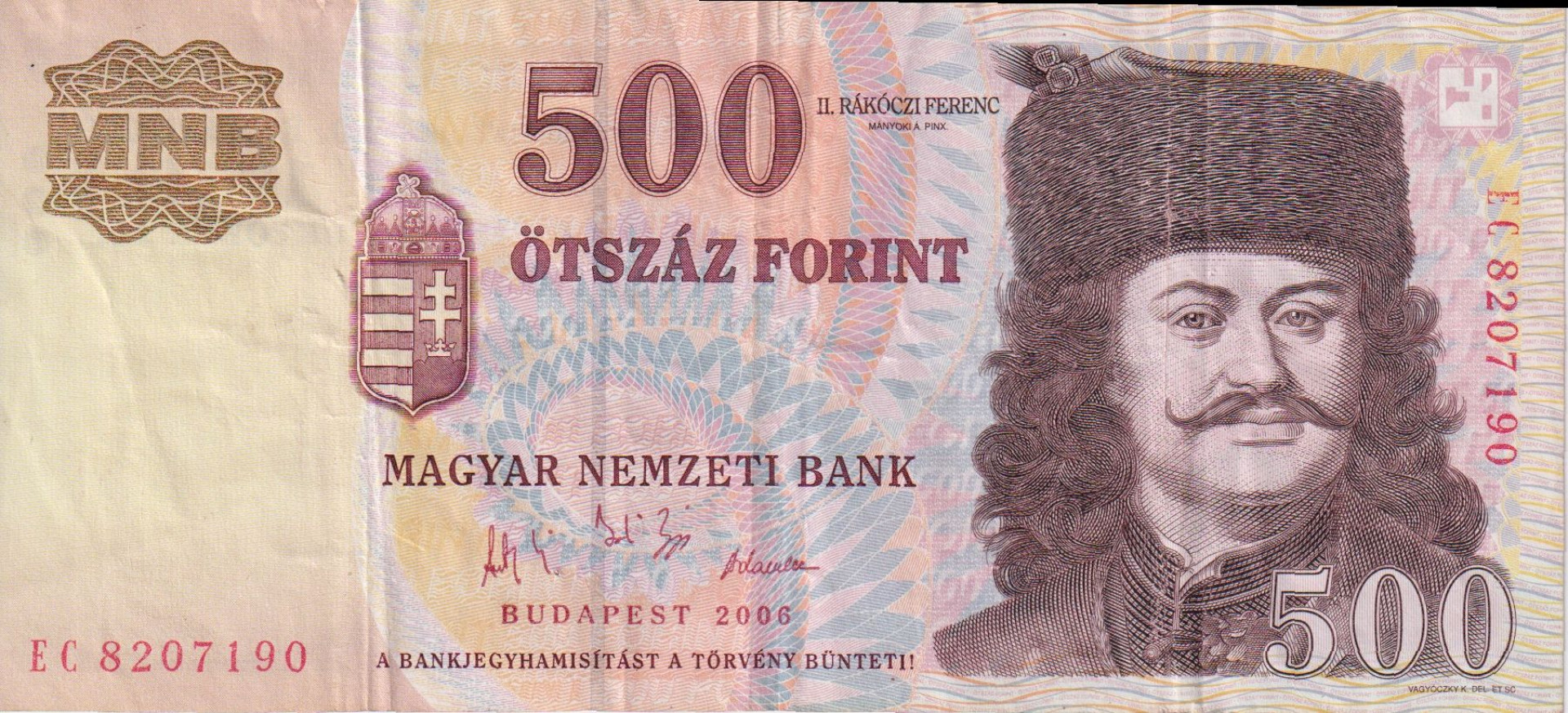 500 Forint 2006. EC.