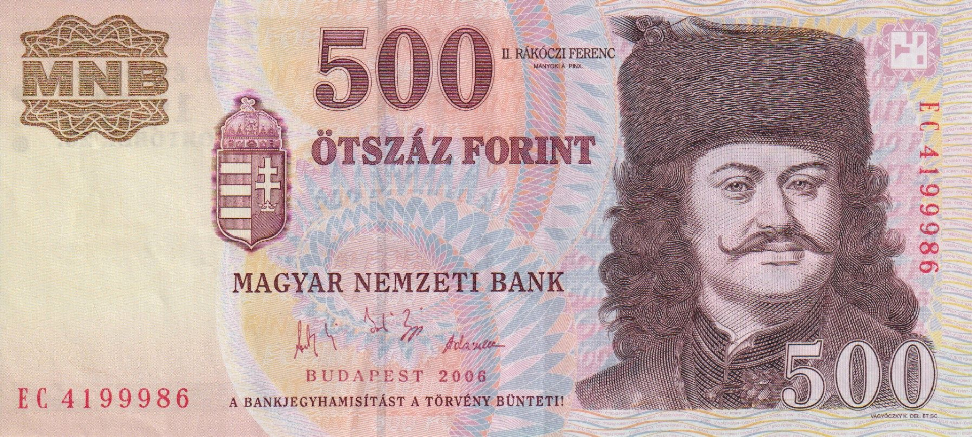 500 Forint 2006. EC.