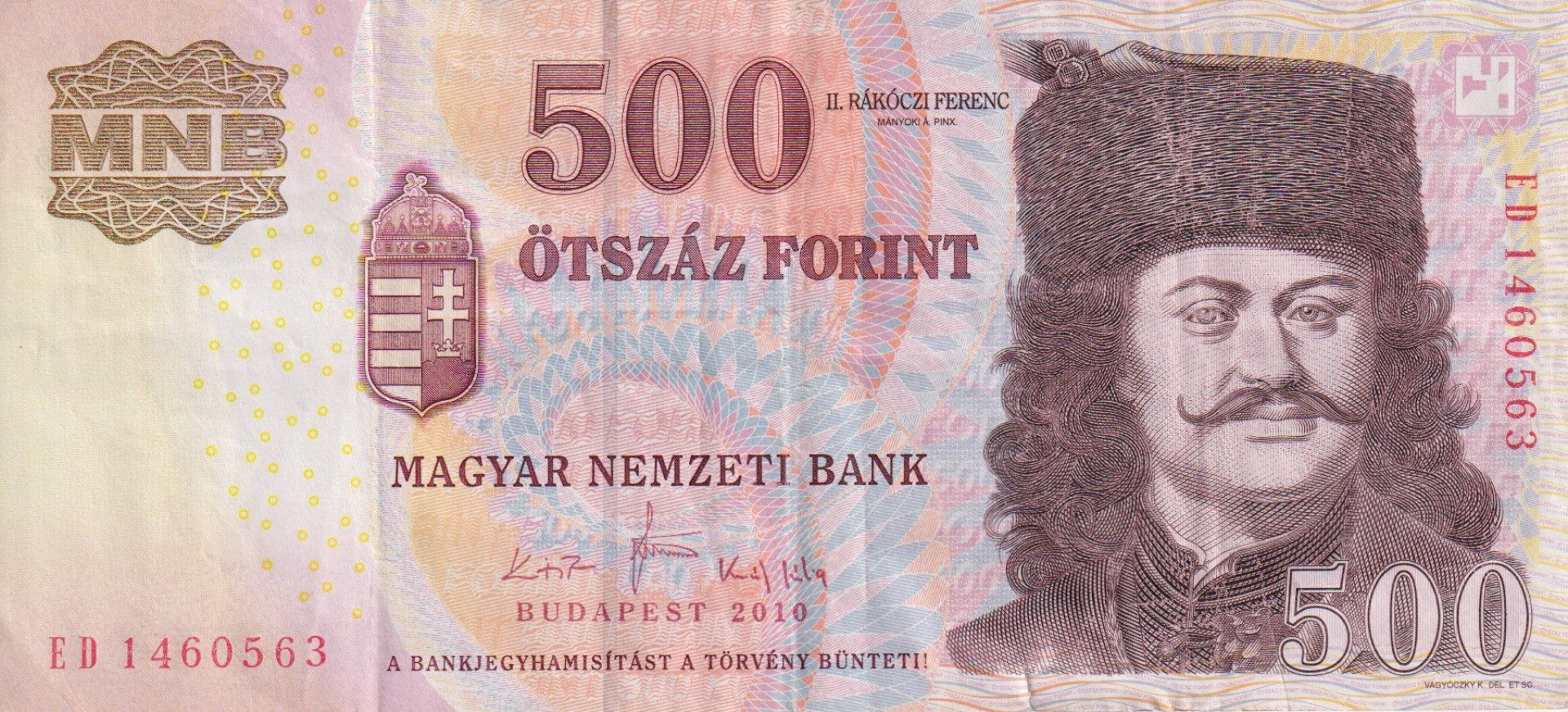 500 Forint 2010. ED.