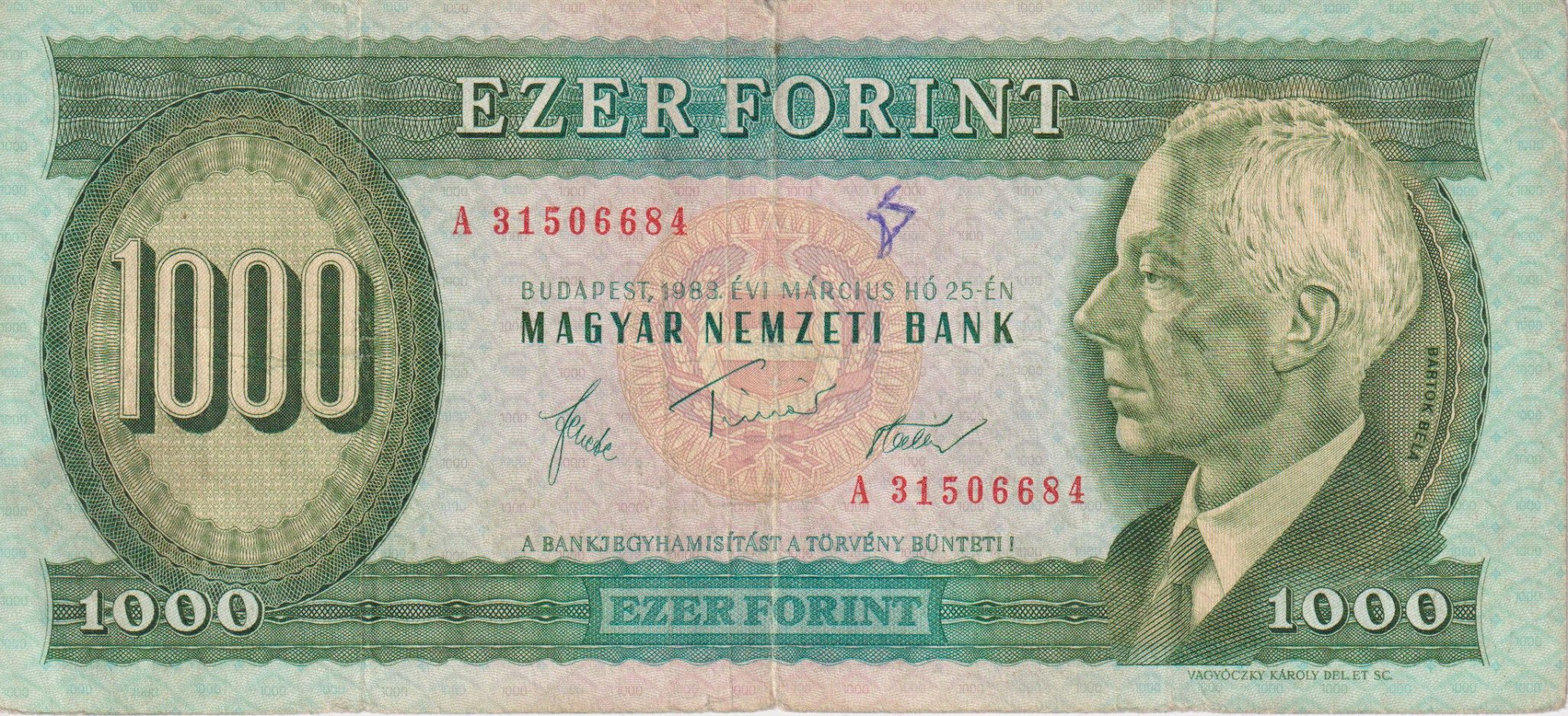 1000 Forint 1983.A