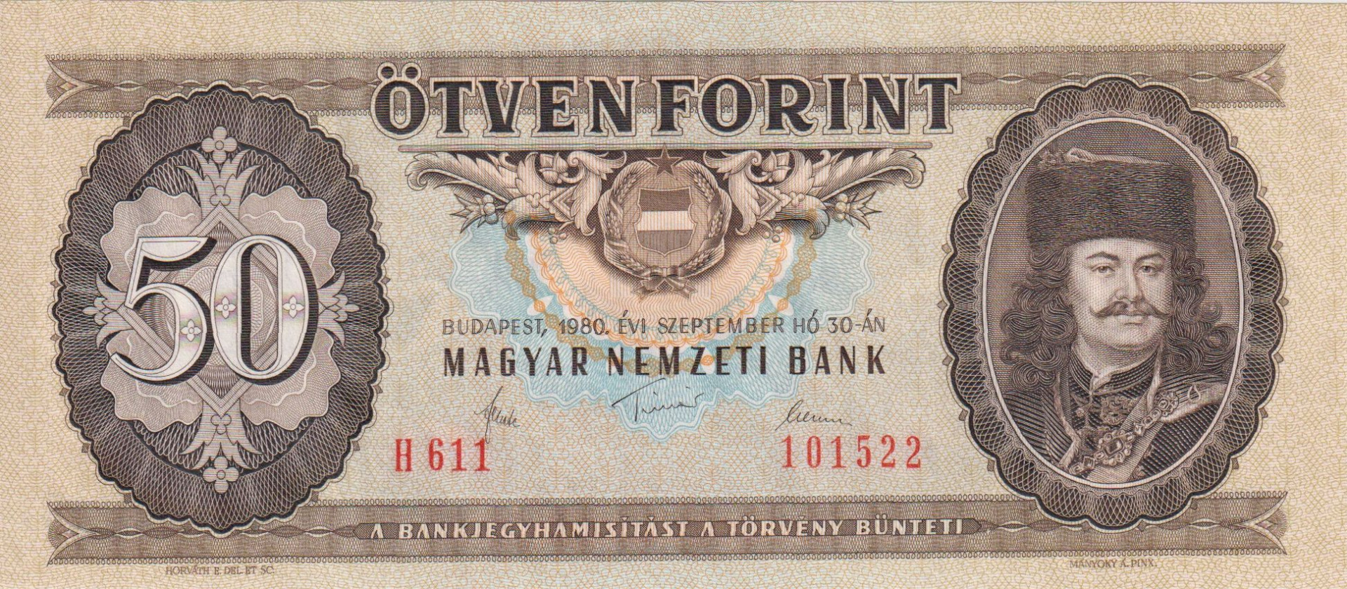 50 Forint 1980. ( H 611 )