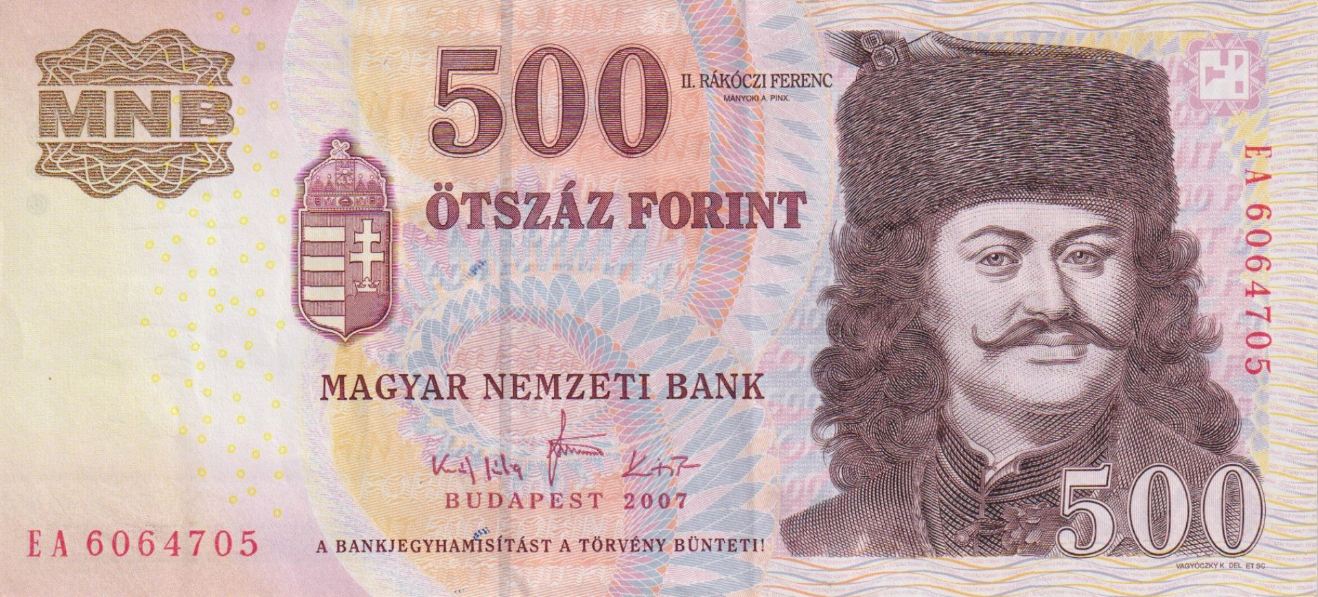 500 Forint 2007.EA