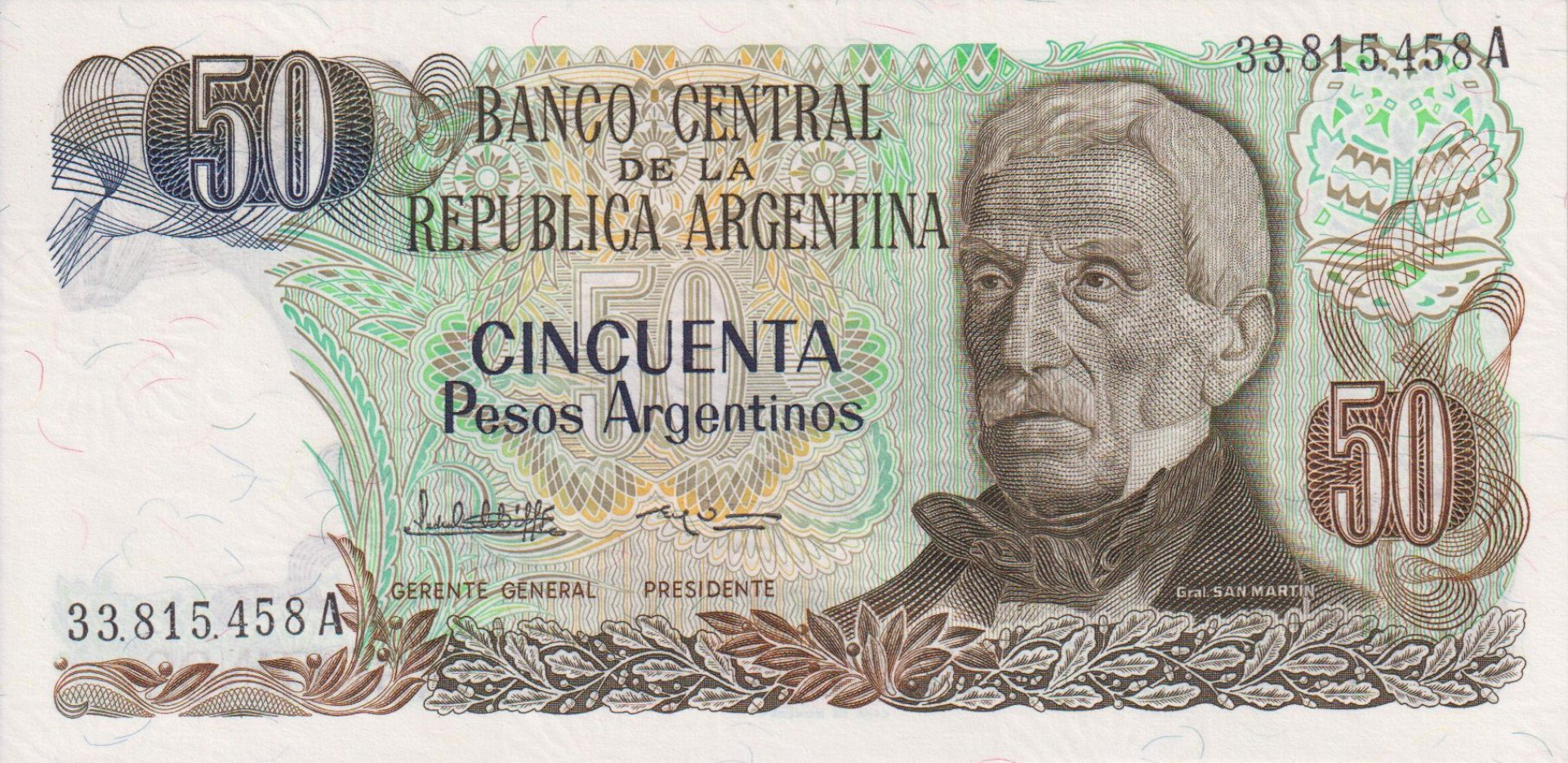 Argentina 50 pesos 1985.  P 314