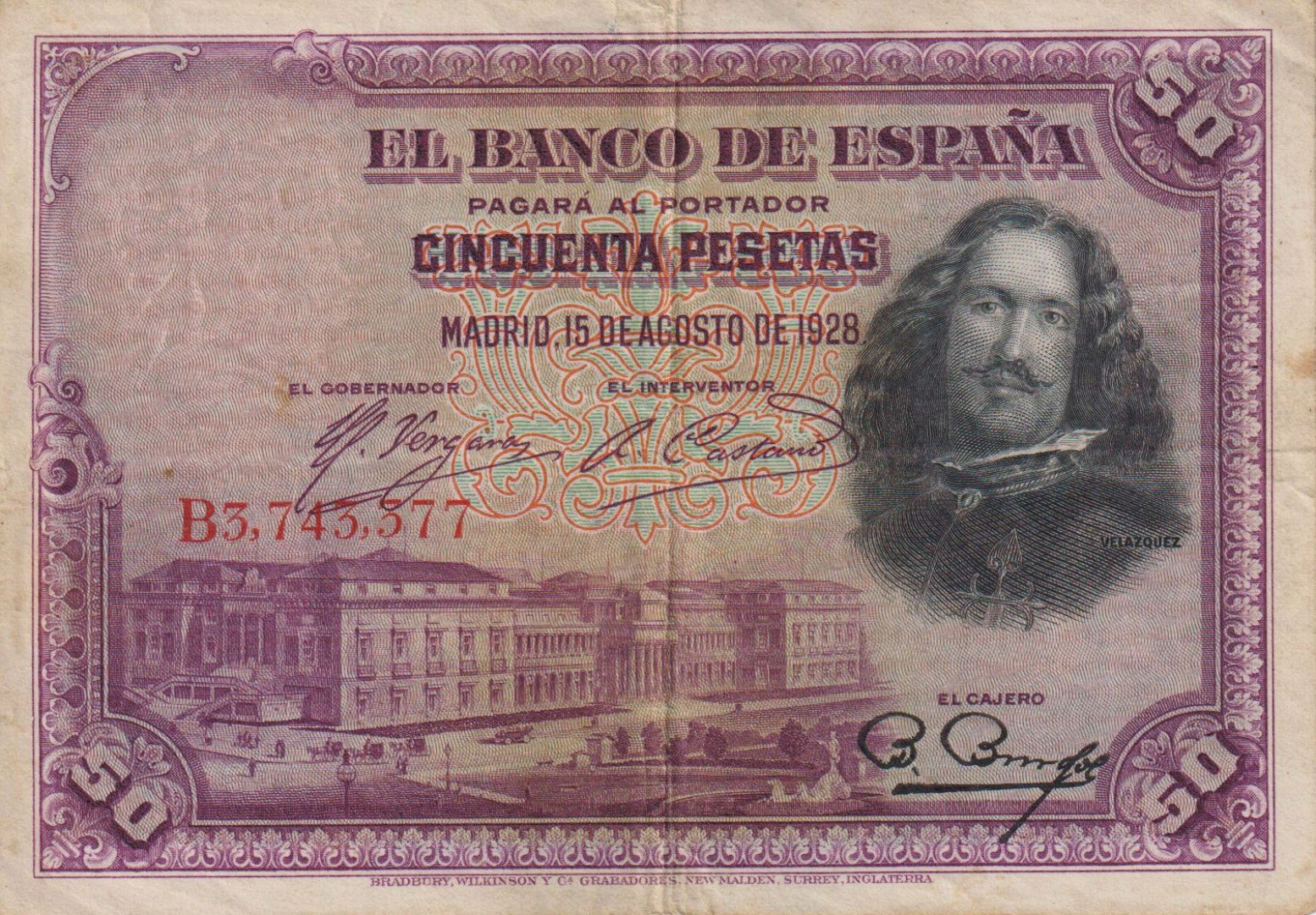 Spanyolország 50 pesetas 1928. P 75