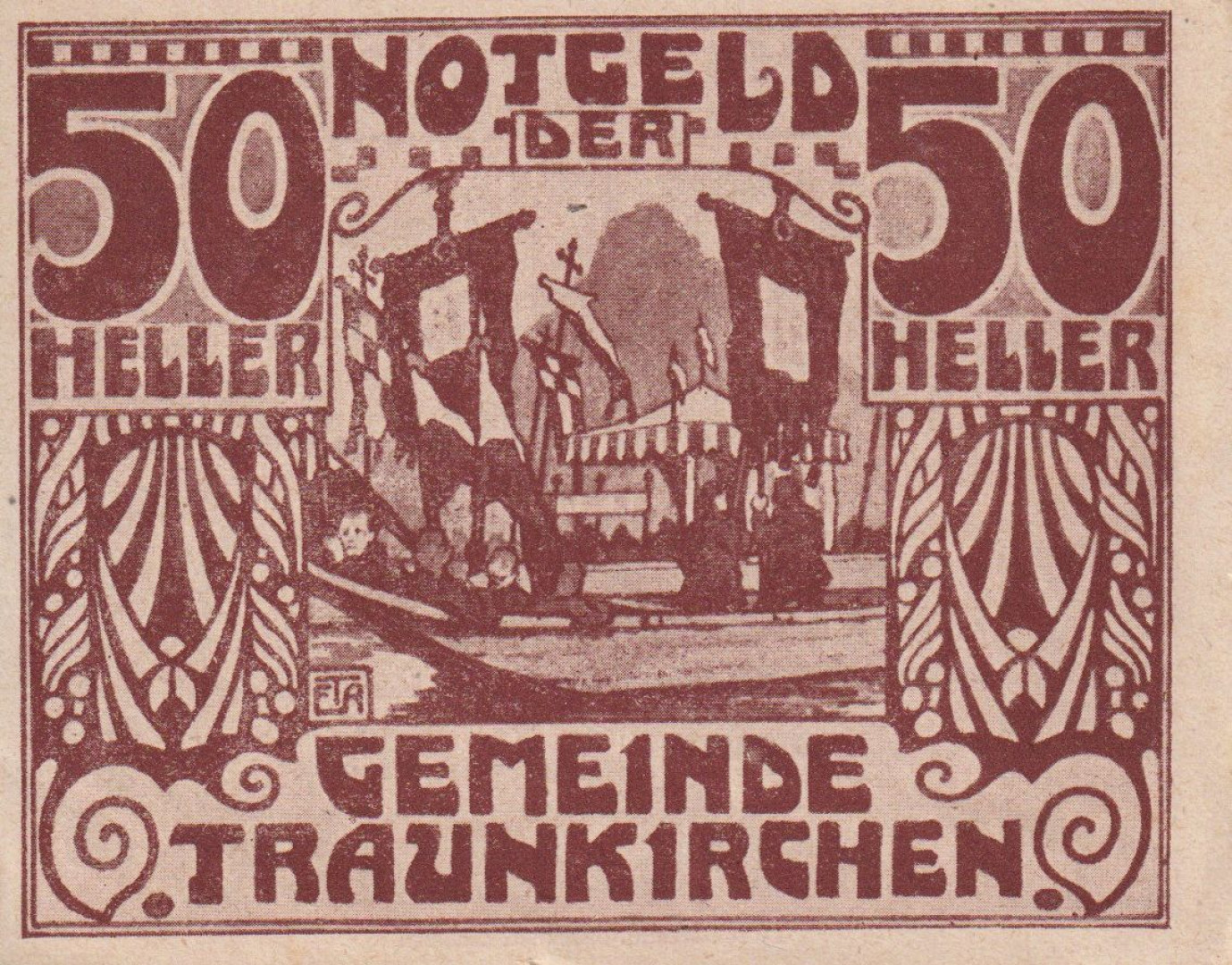 Traunkirchen 50 heller 1920