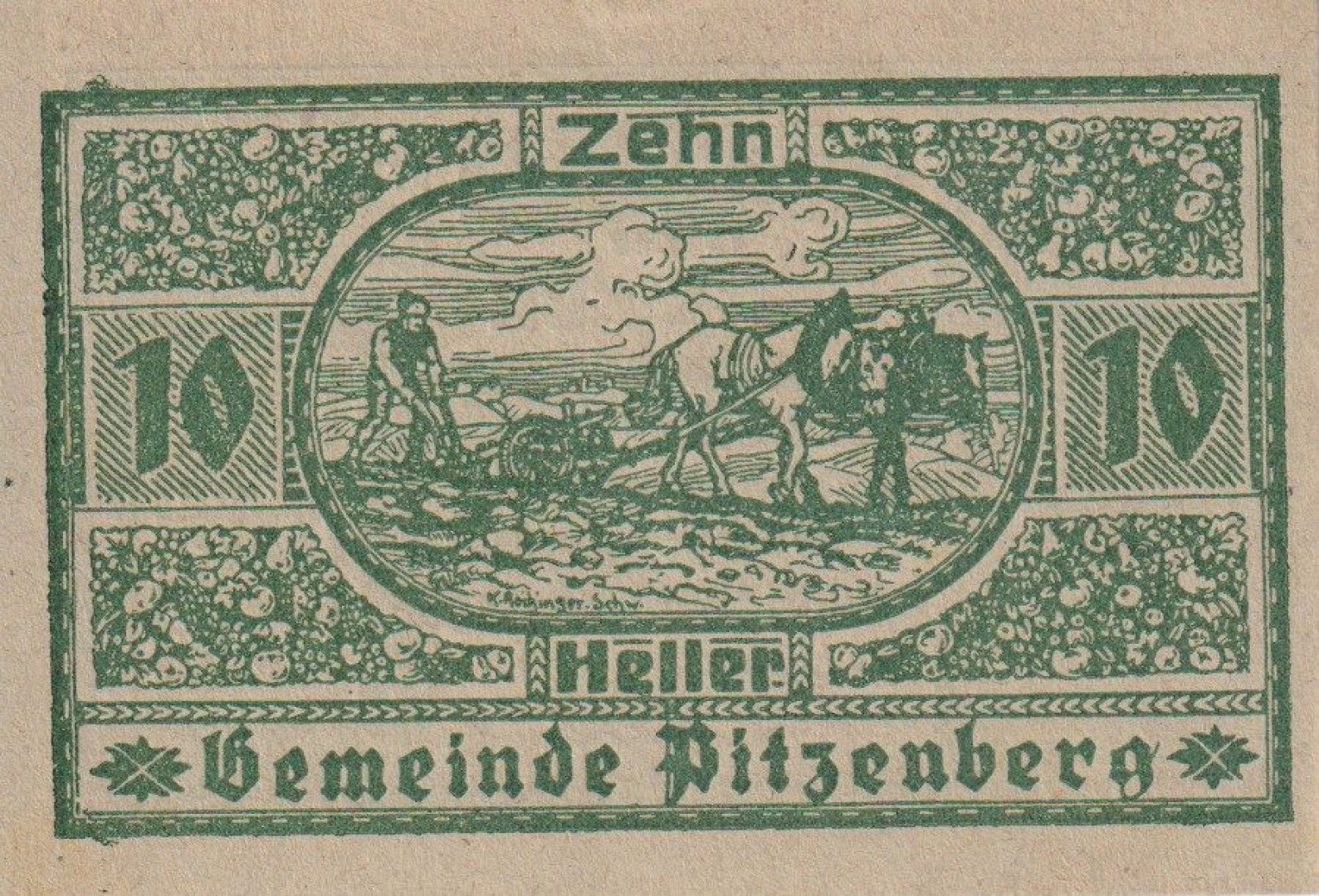 Pitzenberg 10 heller 1920
