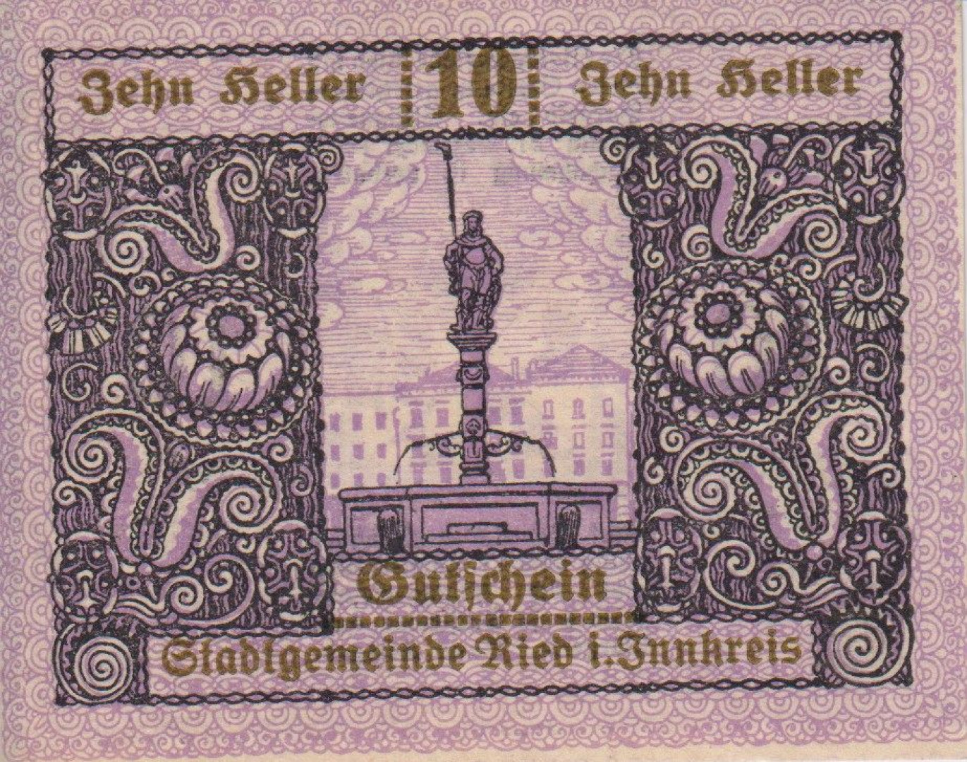 Ried im Innkreis 10 heller 1920