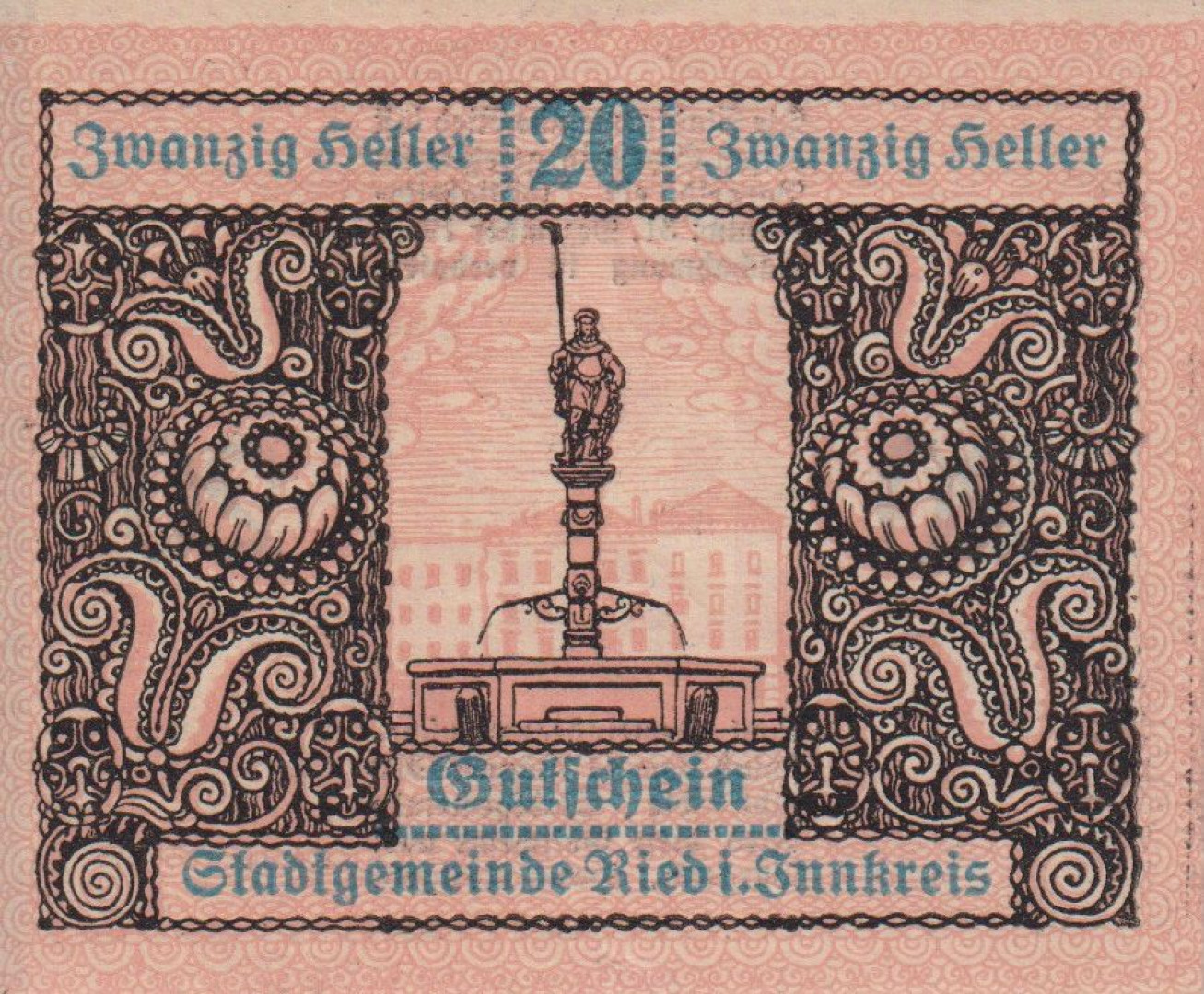 Ried im Innkreis 20 heller 1920