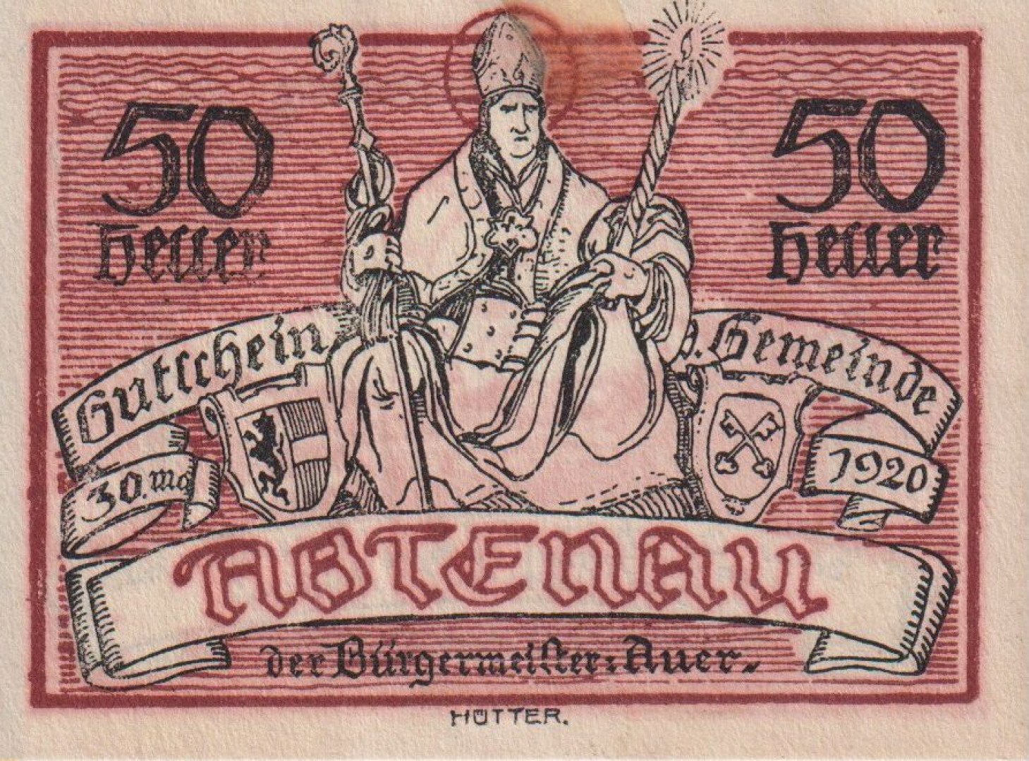 Abtenau 50 heller 1920