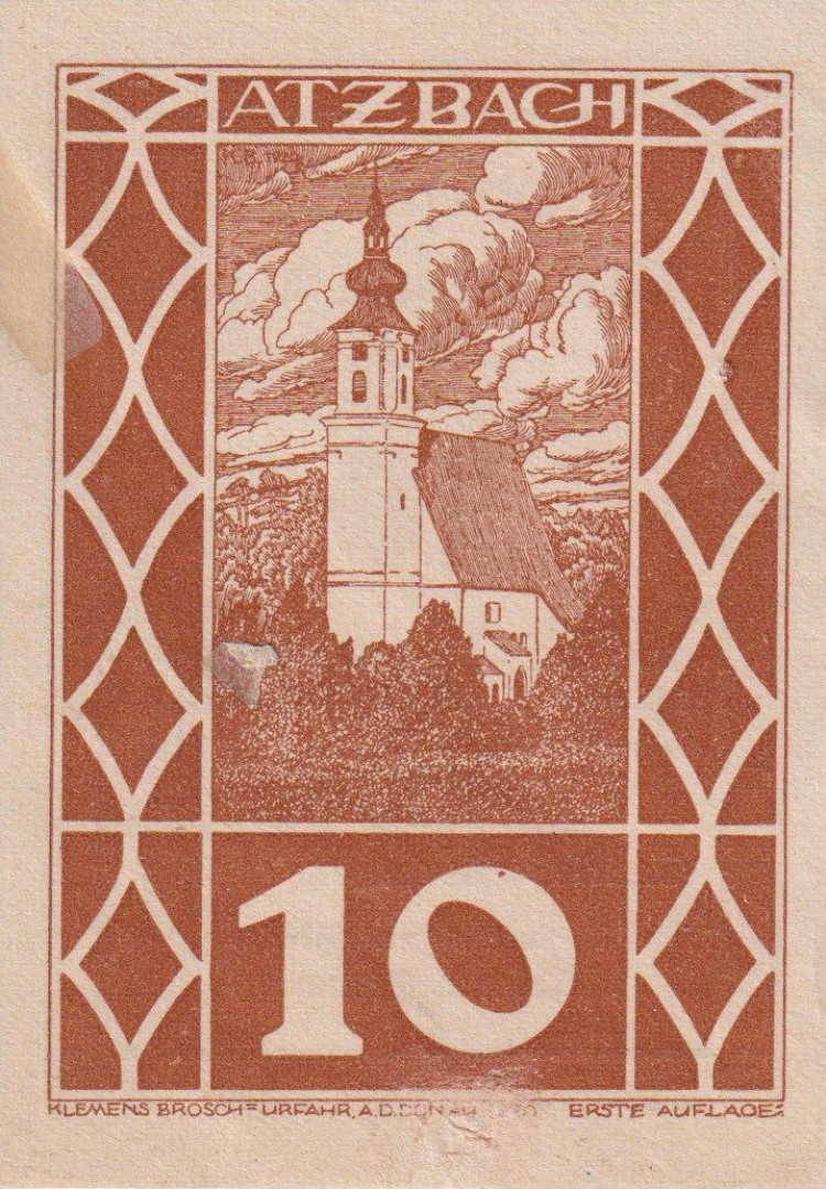Atzbach 10 heller 1920