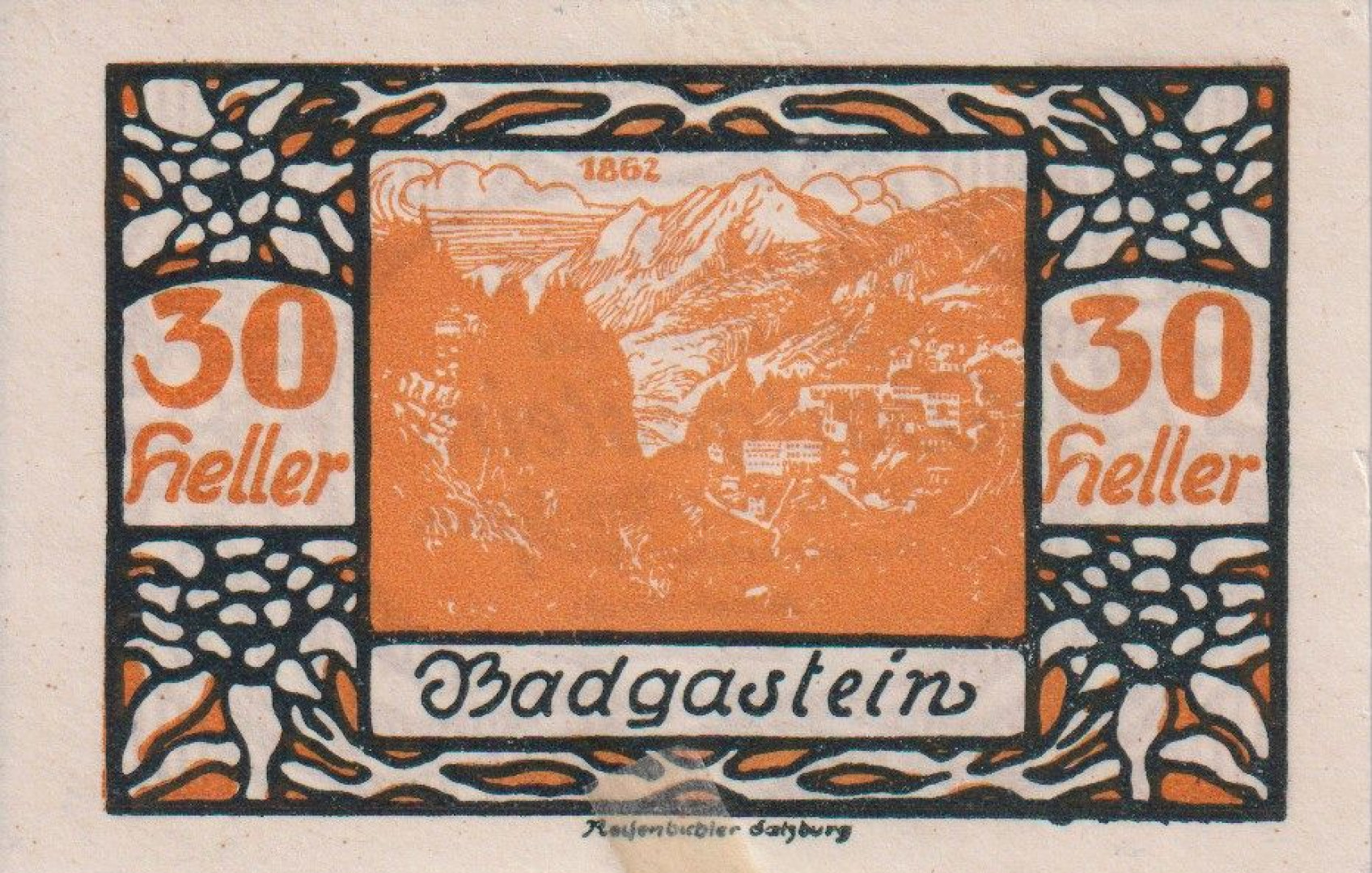 Bad Gastein 30 heller 1920
