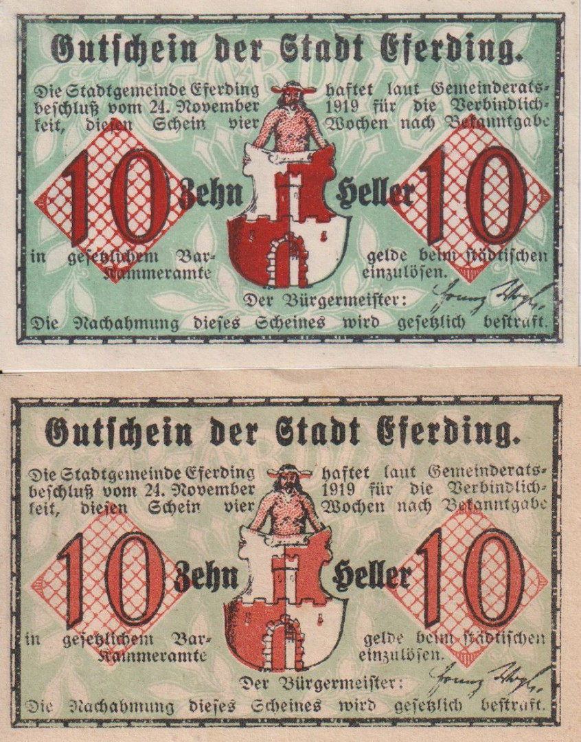 Eferding 10,10 heller 1920