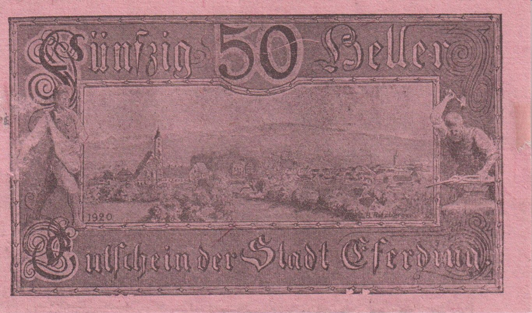 Eferding 50 heller 1920