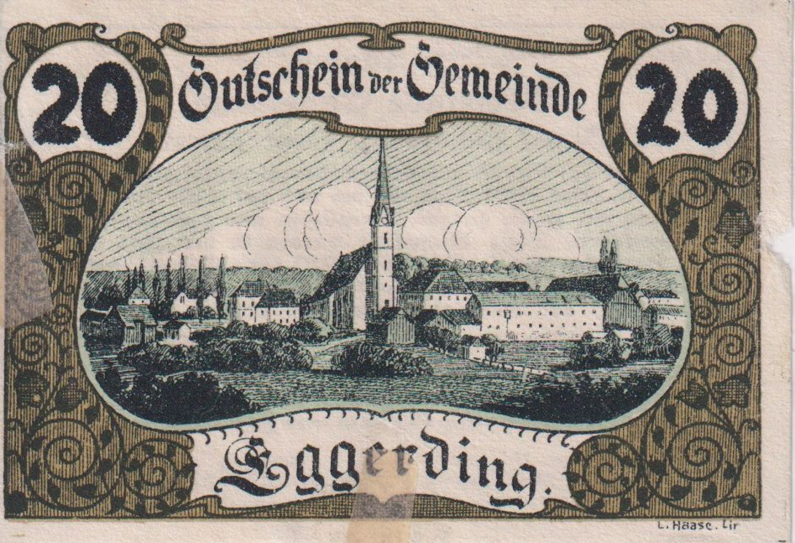 Eggerding 20 heller 1920