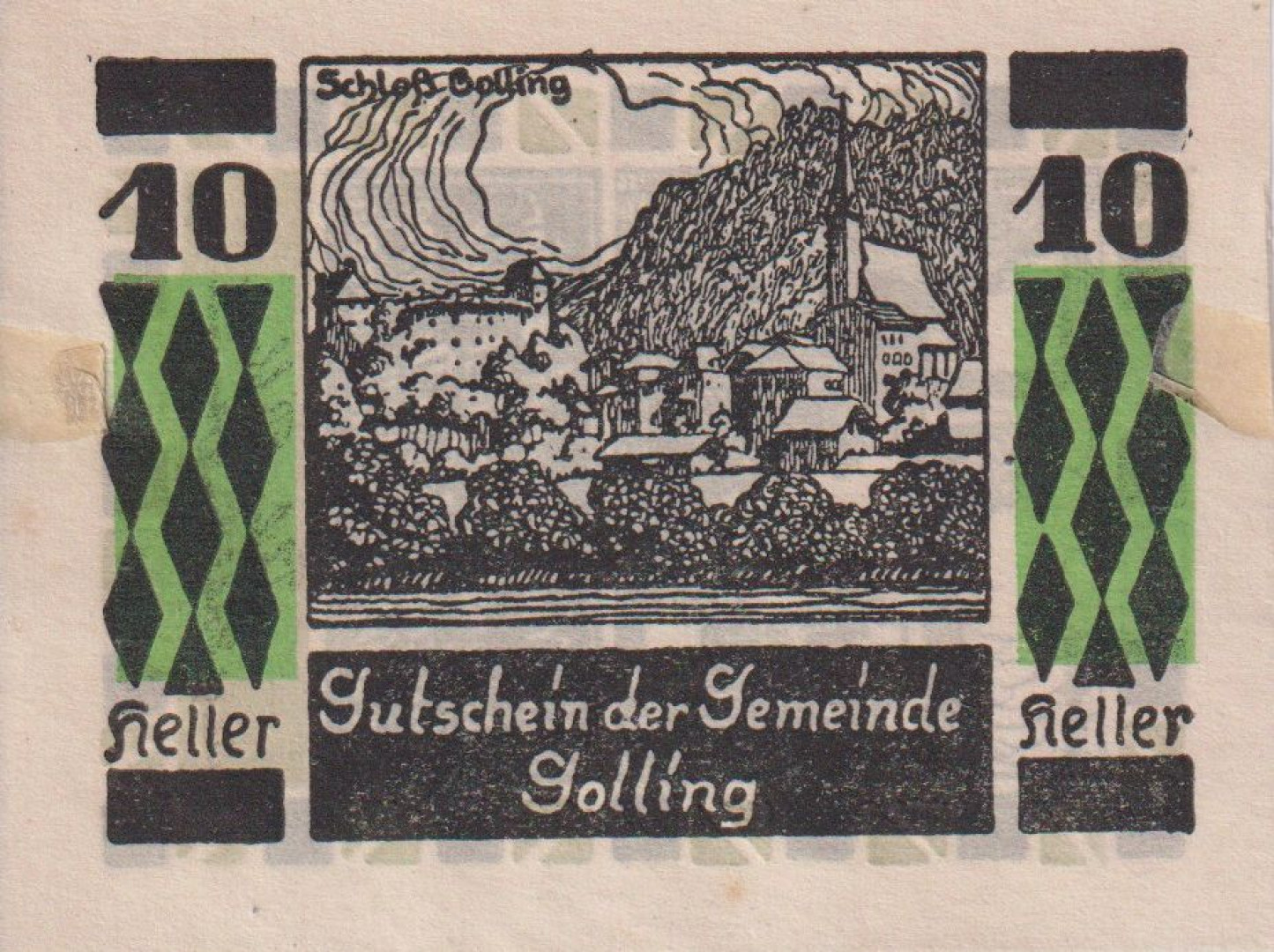 Golling 10 heller 1920
