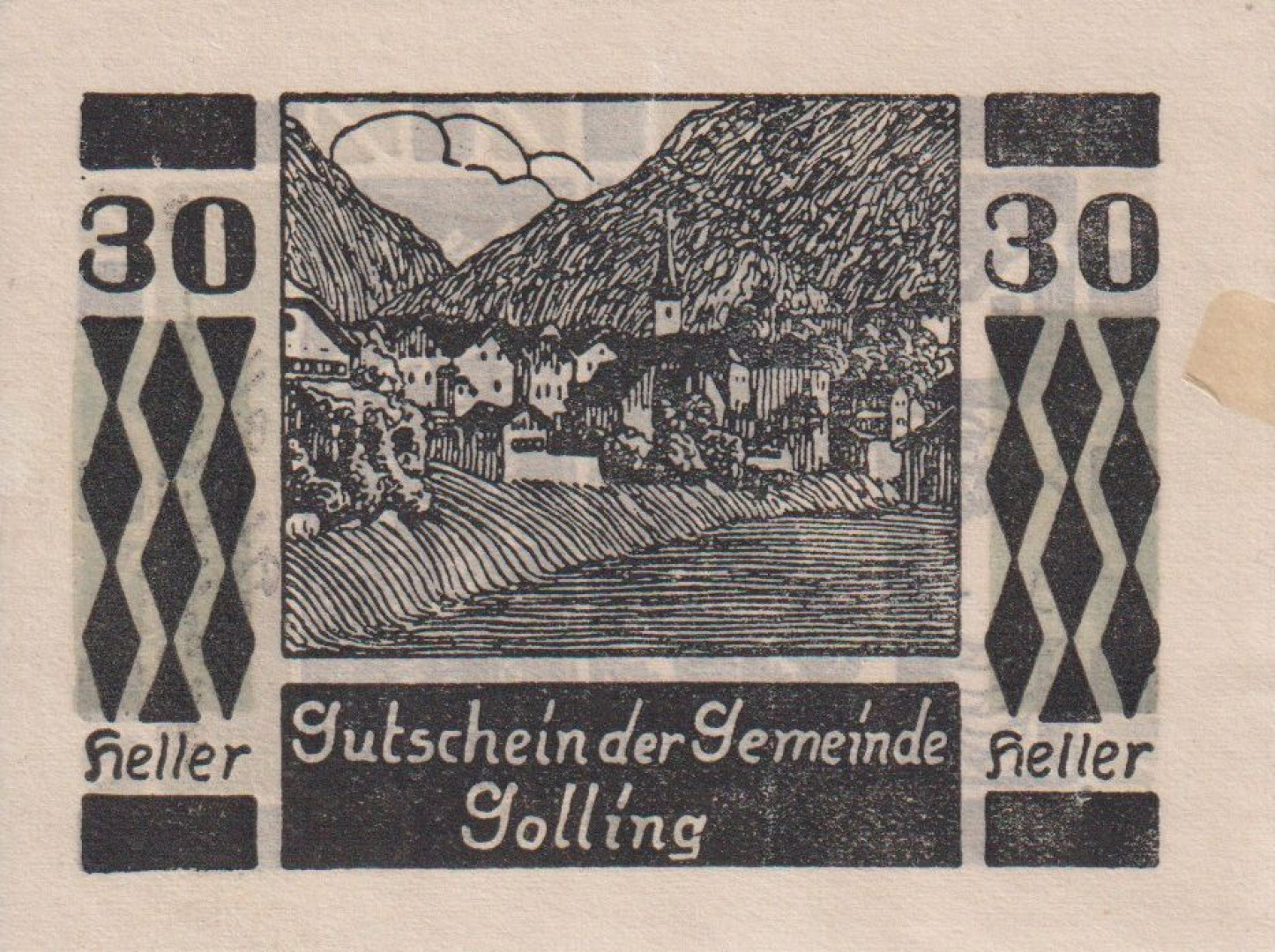 Golling 30 heller 1920
