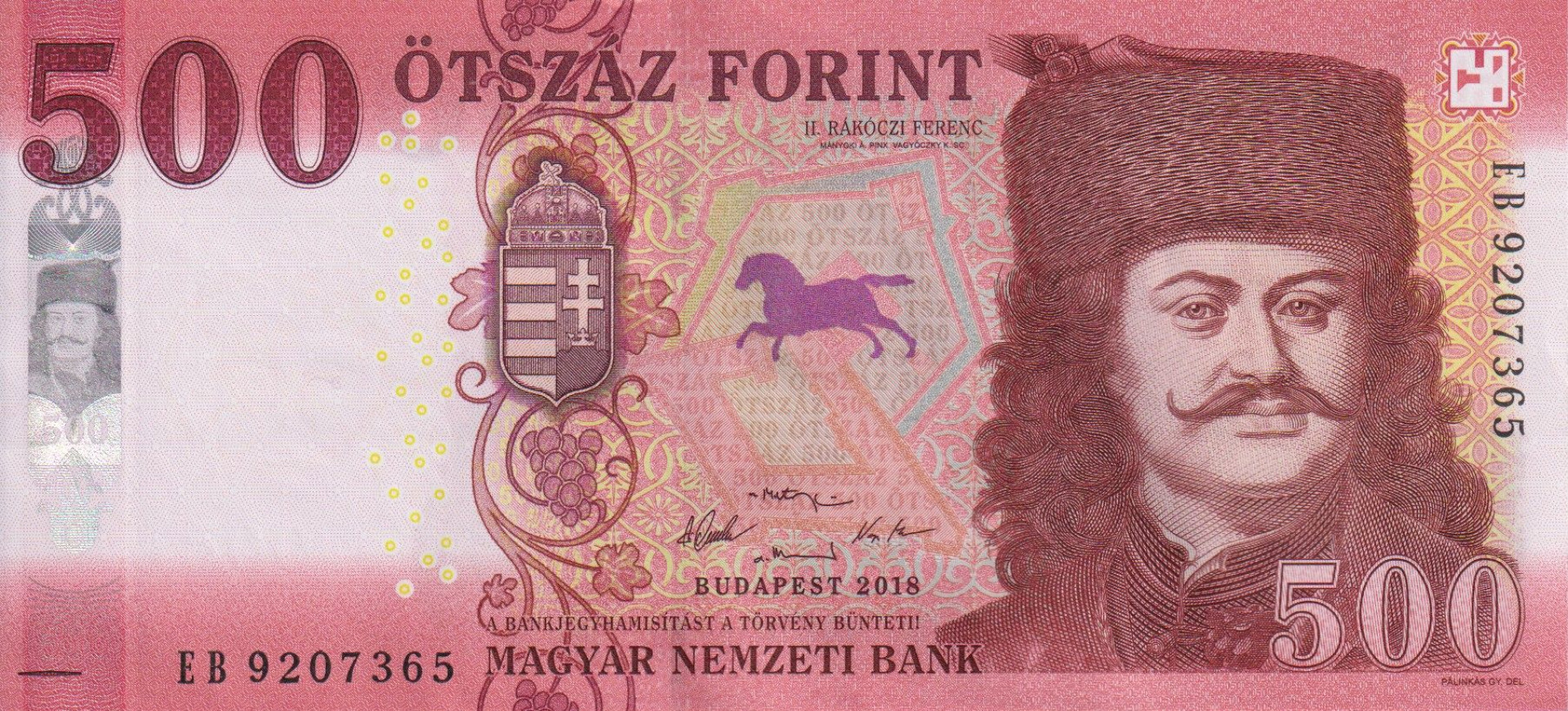 500 Forint  2018.EB   (L)