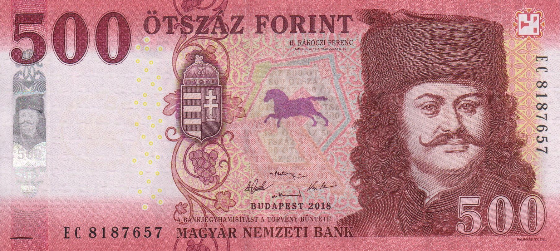 500 Forint  2018.EC   (L)