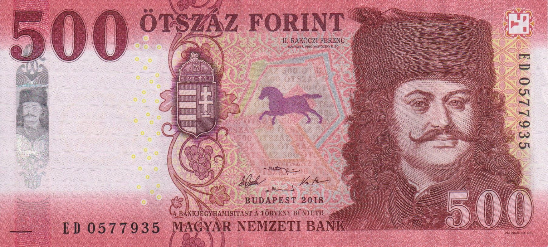 500 Forint  2018.ED   (L)
