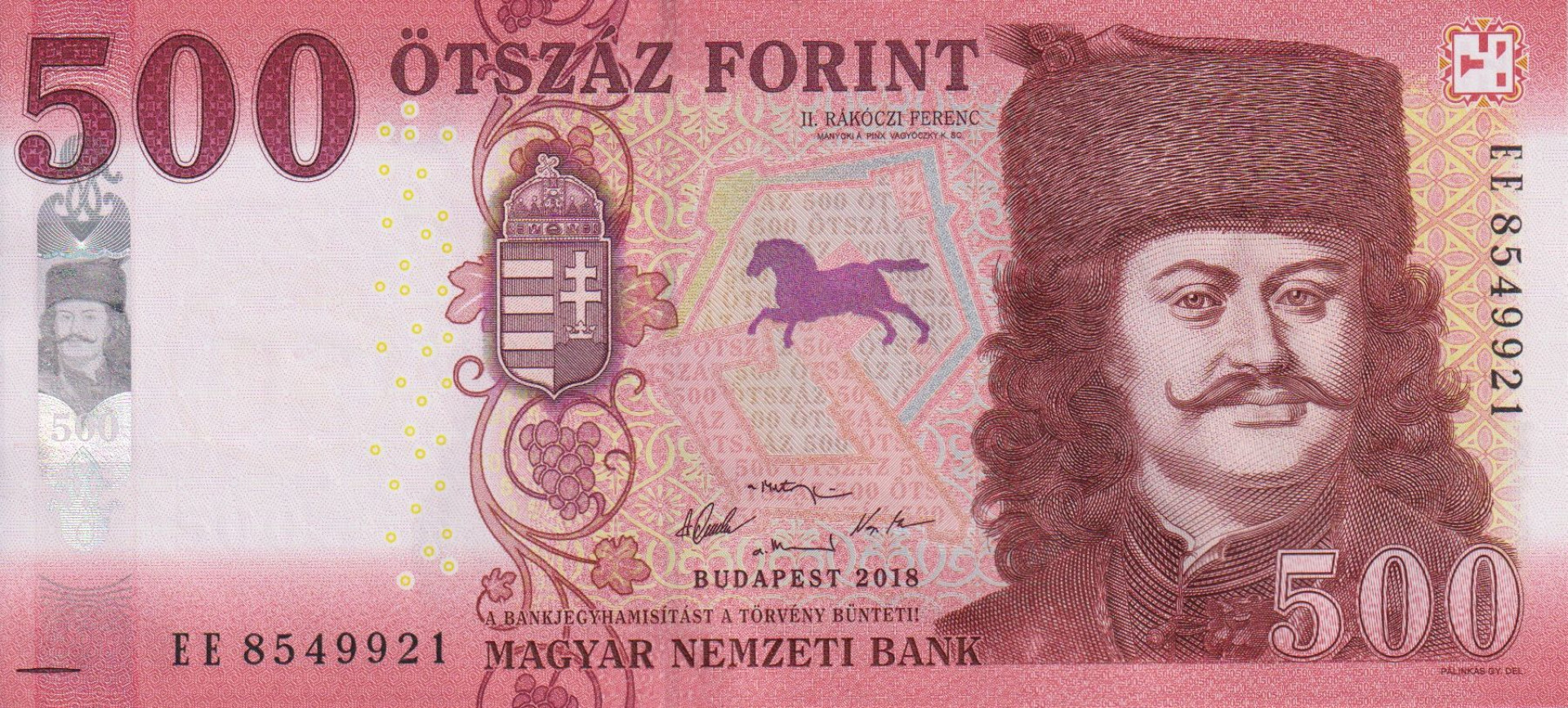 500 Forint  2018.EE   (L)