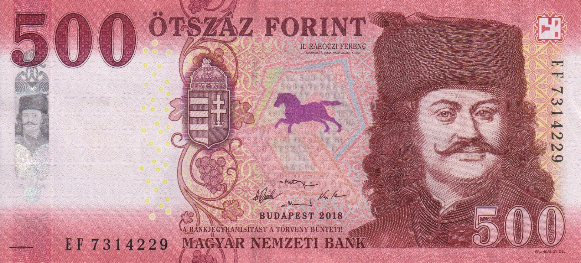 500 Forint  2018.EF   (L)