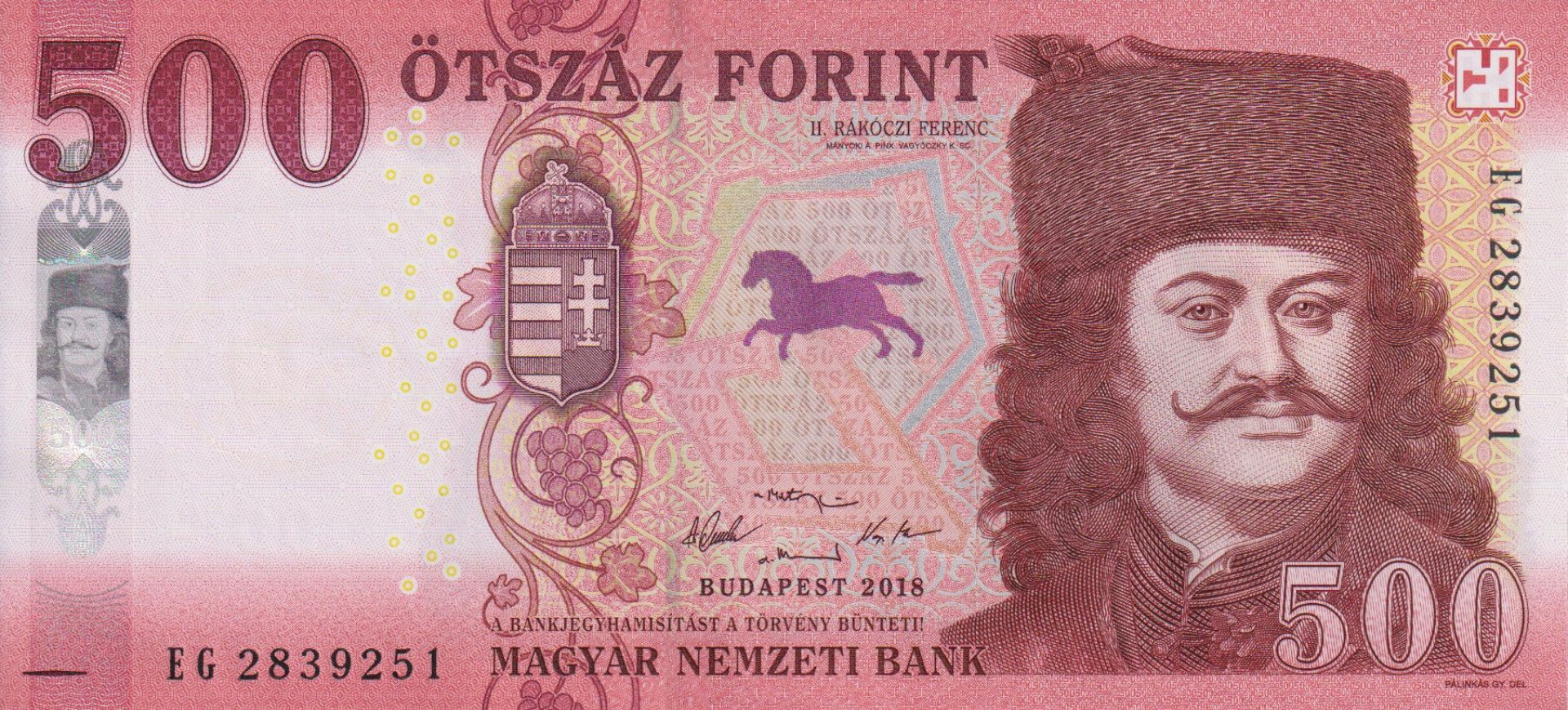 500 Forint  2018.EG   (L)