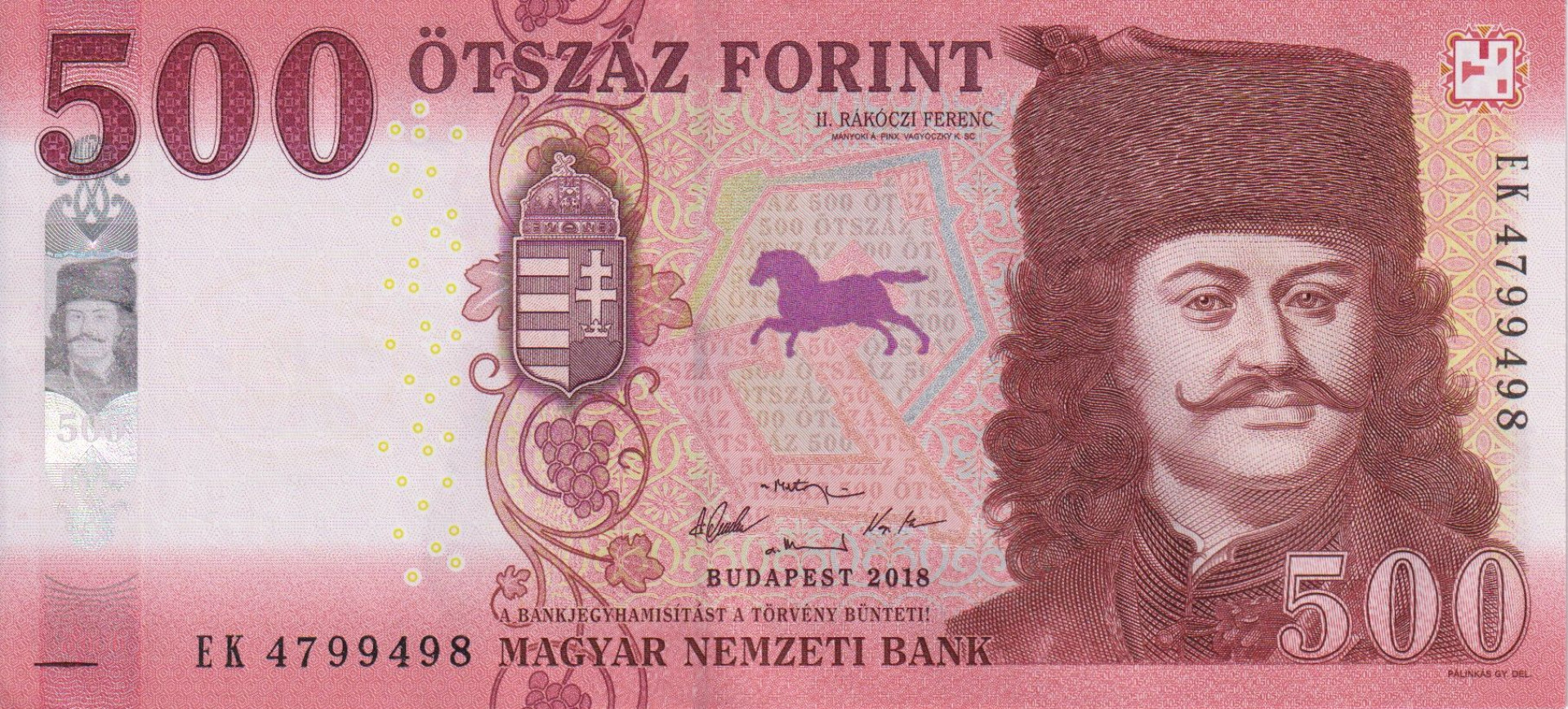 500 Forint  2018.EK   (L)