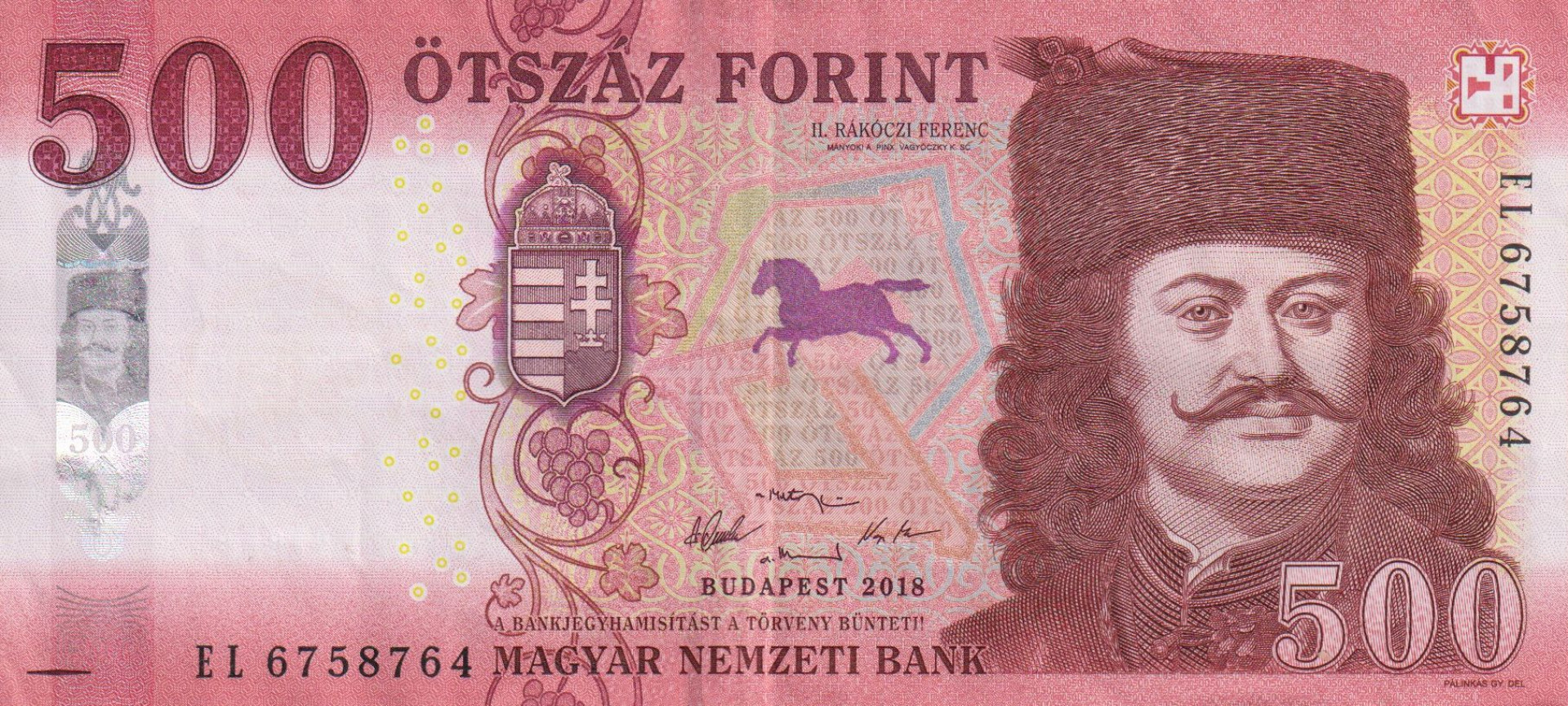 500 Forint  2018.EL   (L)