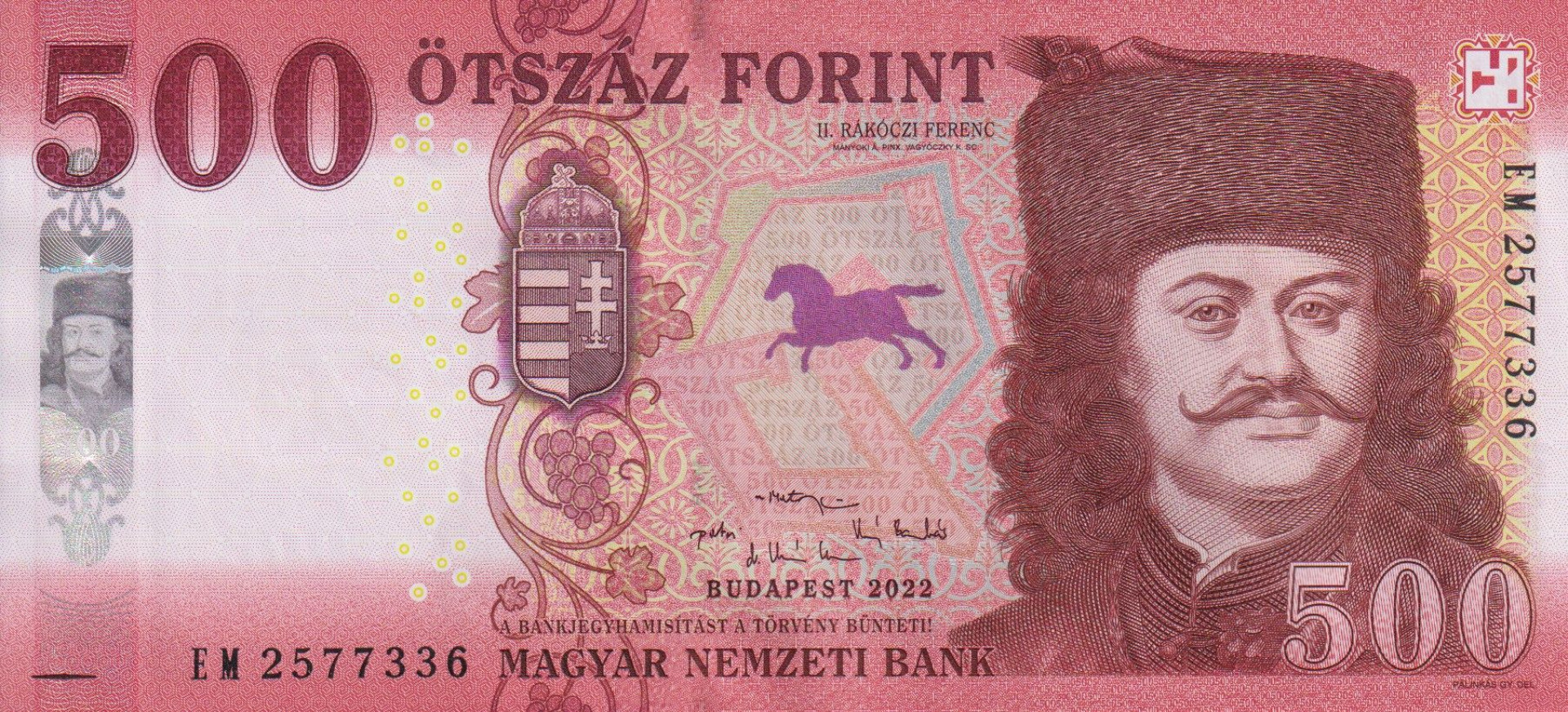 500 Forint  2022.EM   (L)