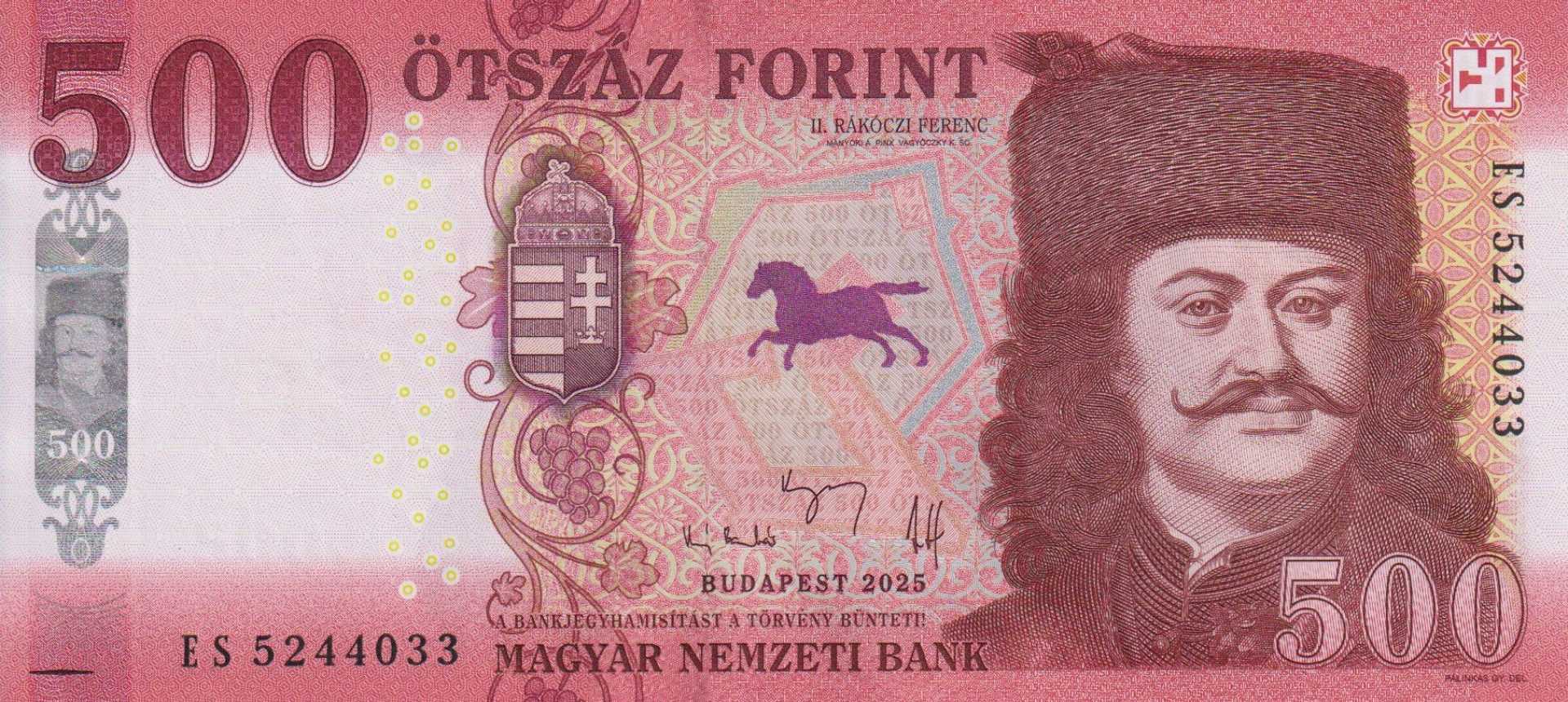 500 Forint  2025.ES   (L)