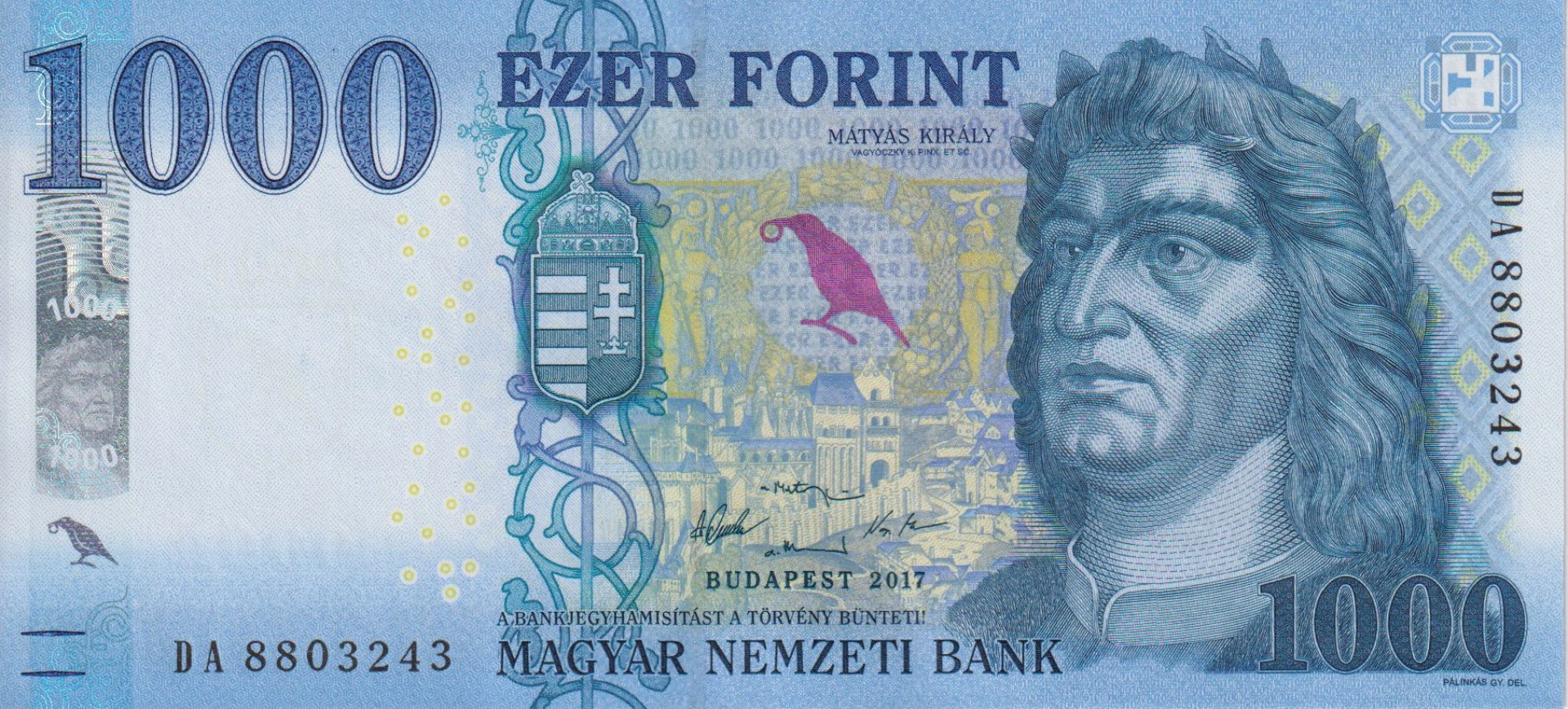 1000 Forint  2017.DA   (L)
