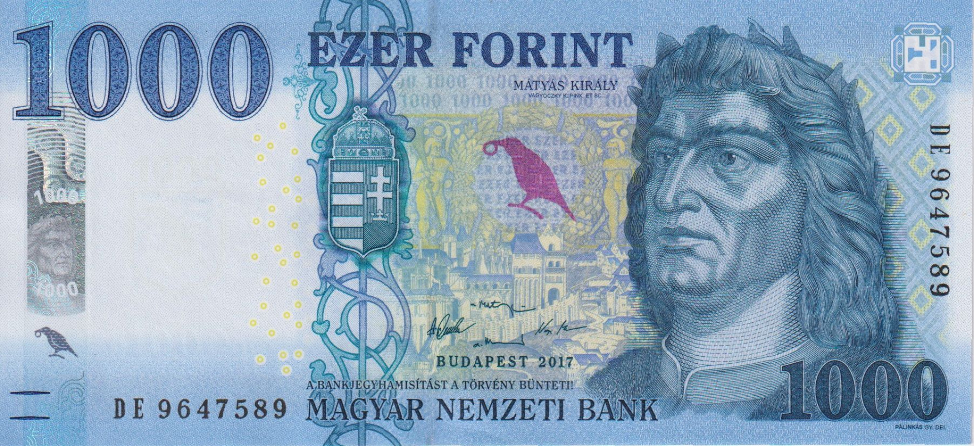 1000 Forint  2017.DE   (L)