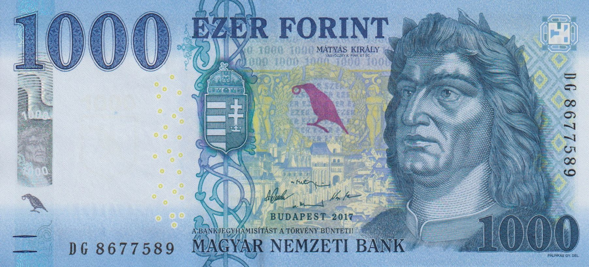 1000 Forint  2017.DG   (L)