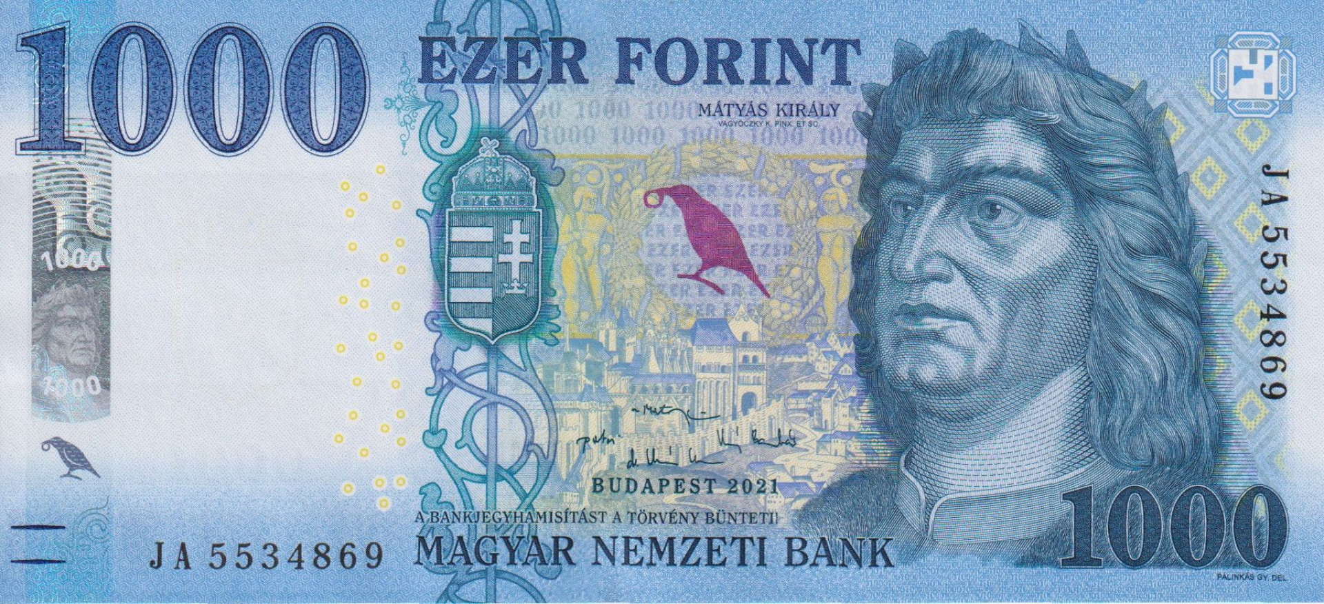 1000 Forint  2021.JA   (L)