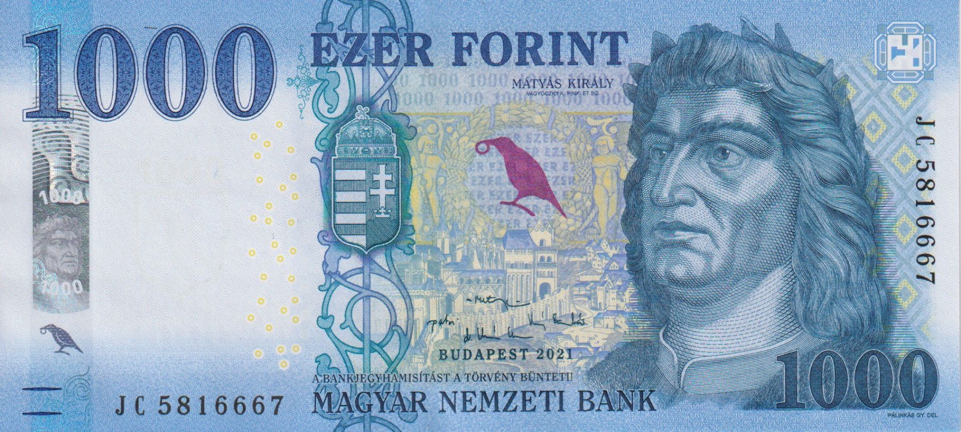 1000 Forint  2021.JC   (L)
